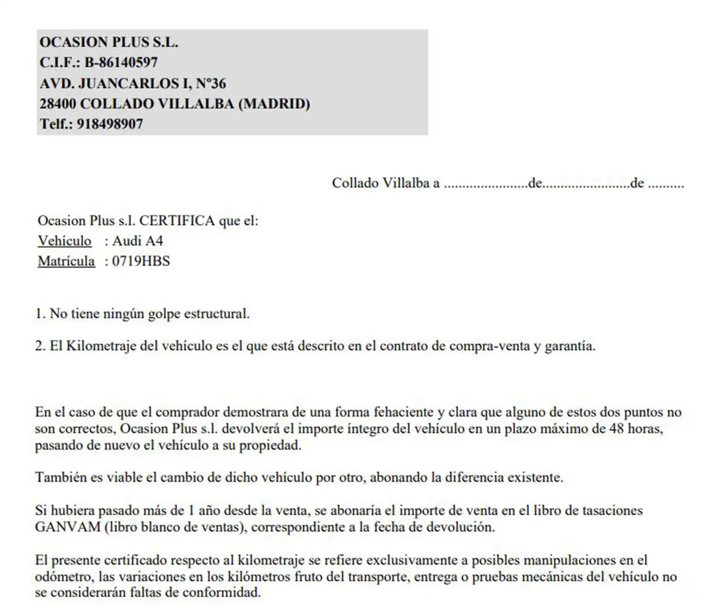 Certificado