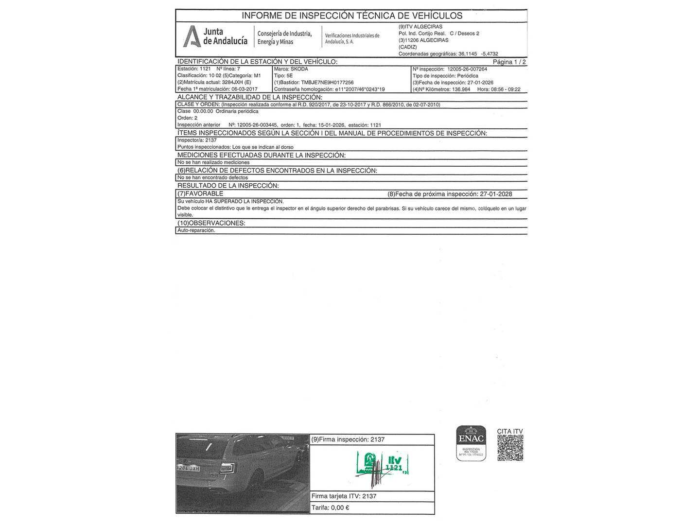 Foto Skoda Octavia Skoda Octavia Combi Combi 2.0 TSI RS DSG (220 CV)