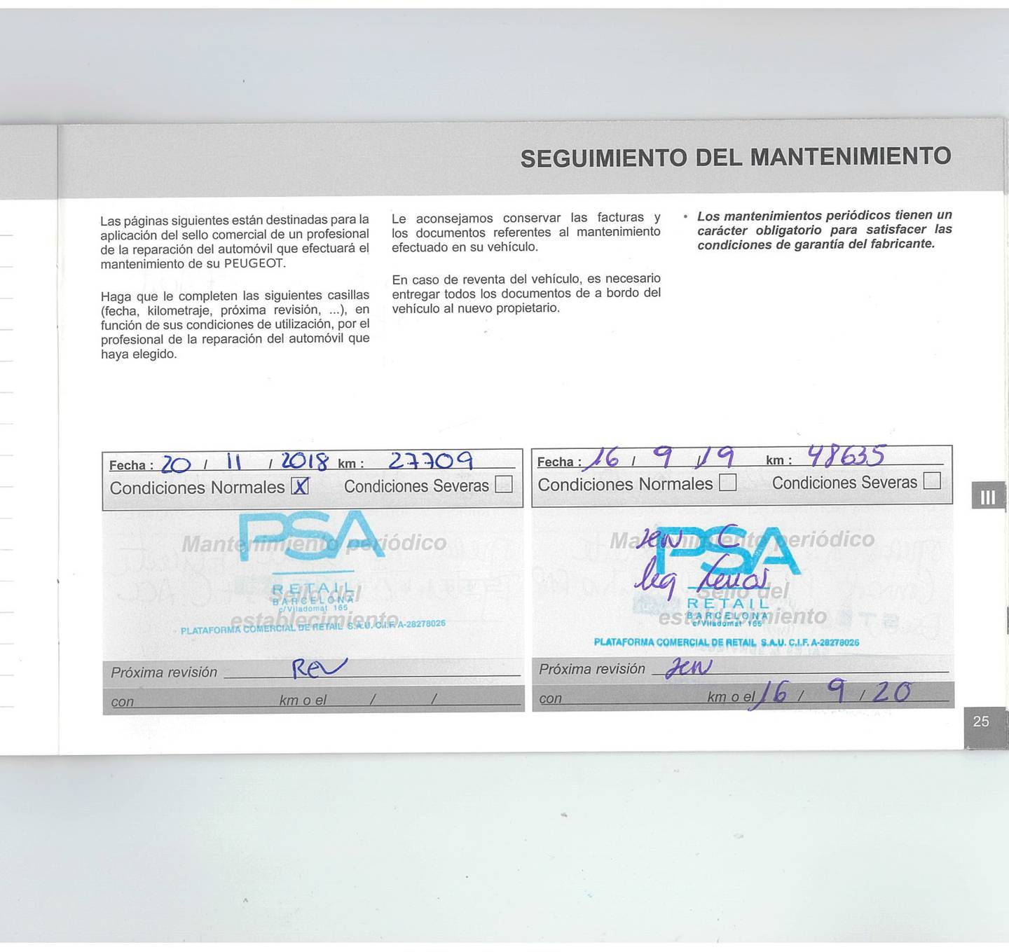 Foto del mantenimiento del Peugeot 3008 Peugeot 3008 BlueHDi 180 S&S GT EAT6 (180 CV)