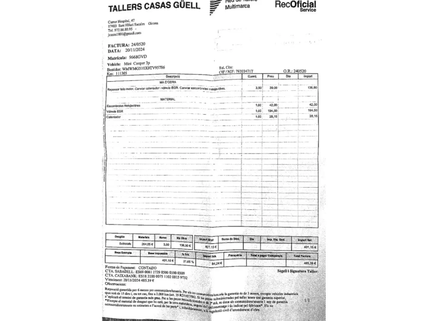 Foto Mini MINI MINI MINI 3 Puertas Cooper D (110 CV)