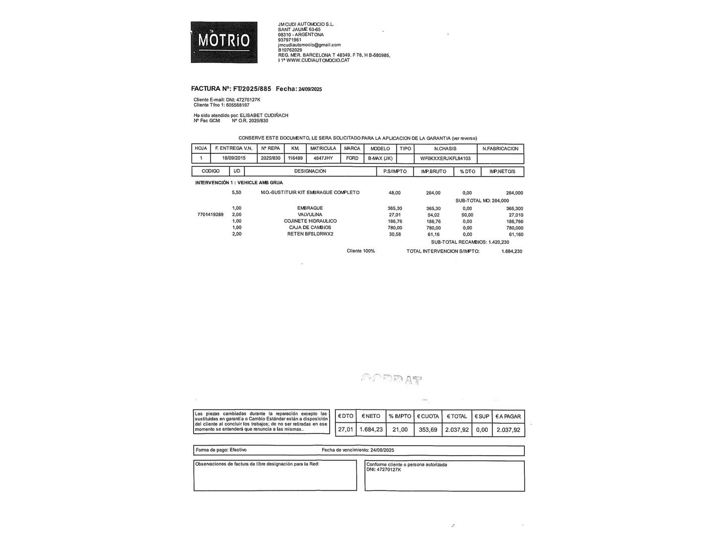 Foto Ford B-MAX Ford B-Max 1.0 EcoBoost Trend (100 CV)