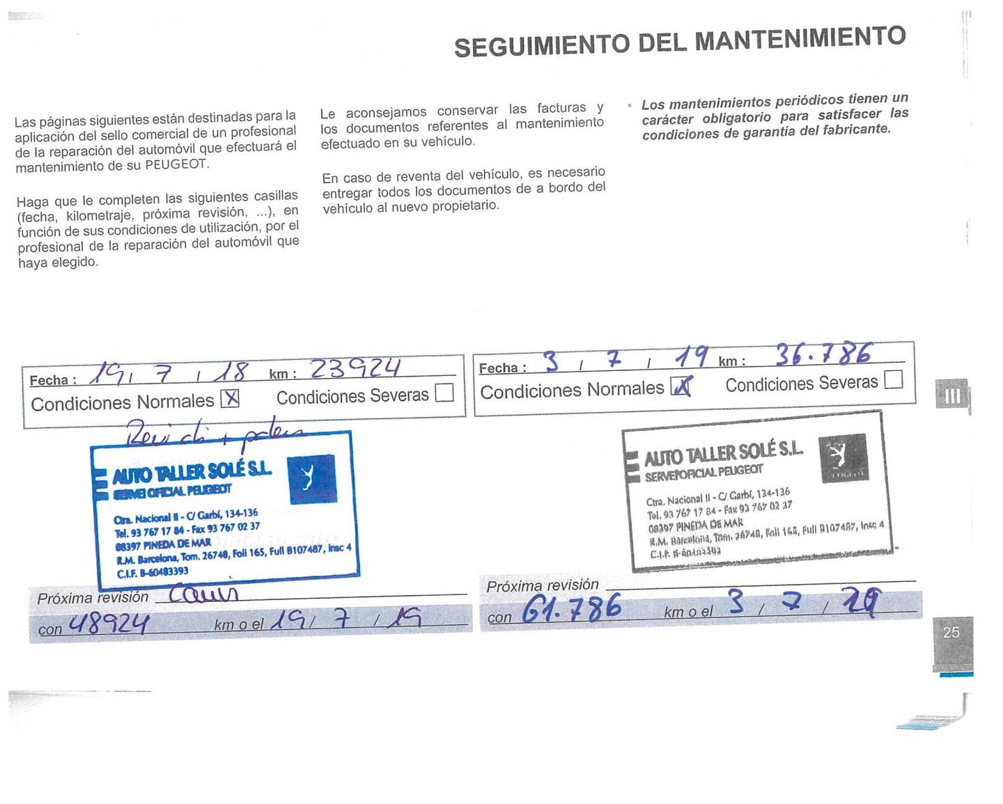 Foto del mantenimiento del Peugeot 2008 Peugeot 2008 BlueHDi 120 S&S Allure (120 CV)