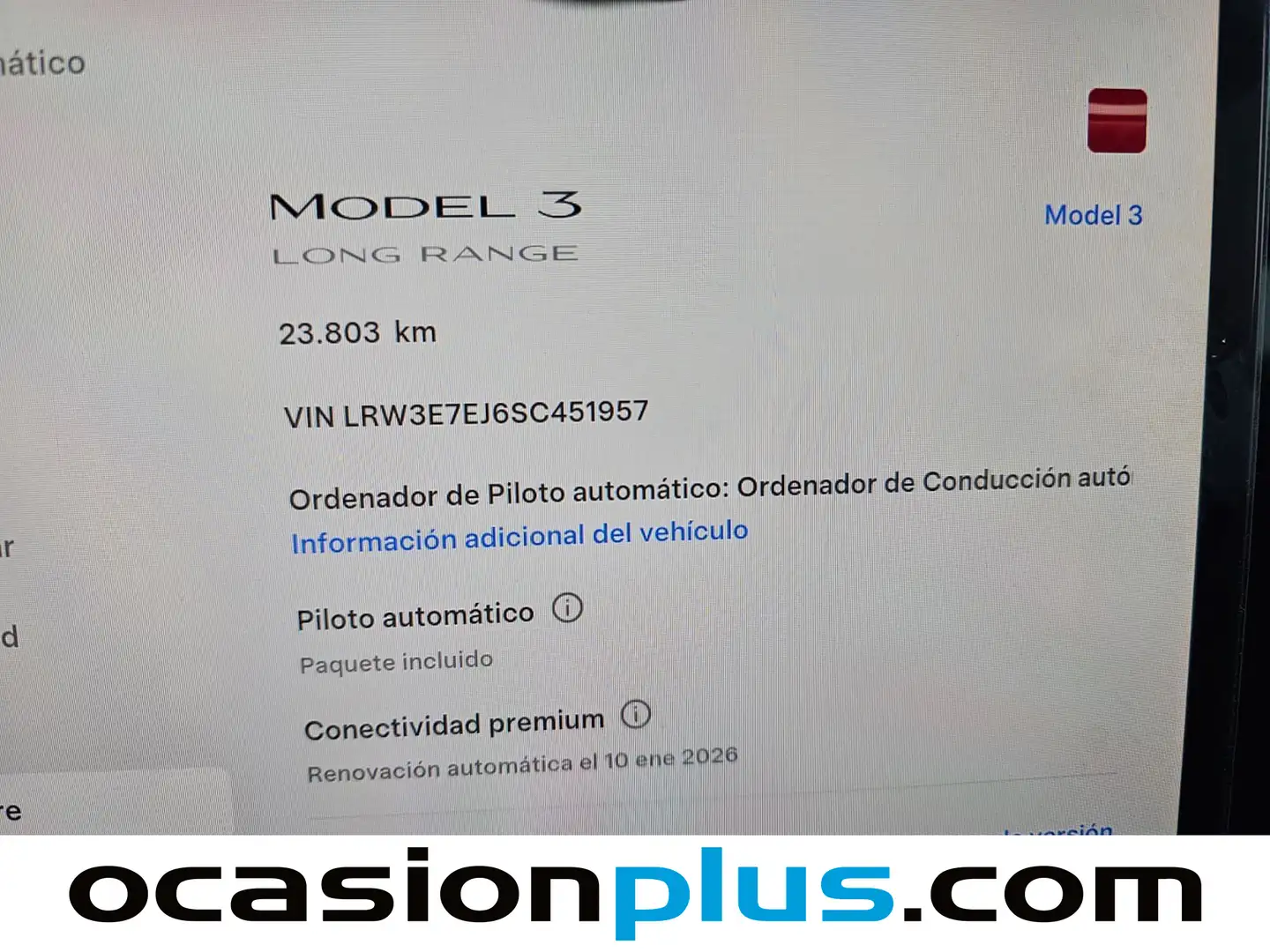 Foto Tesla Model 3 Tesla Model 3 Autonomía RWD (304 CV)