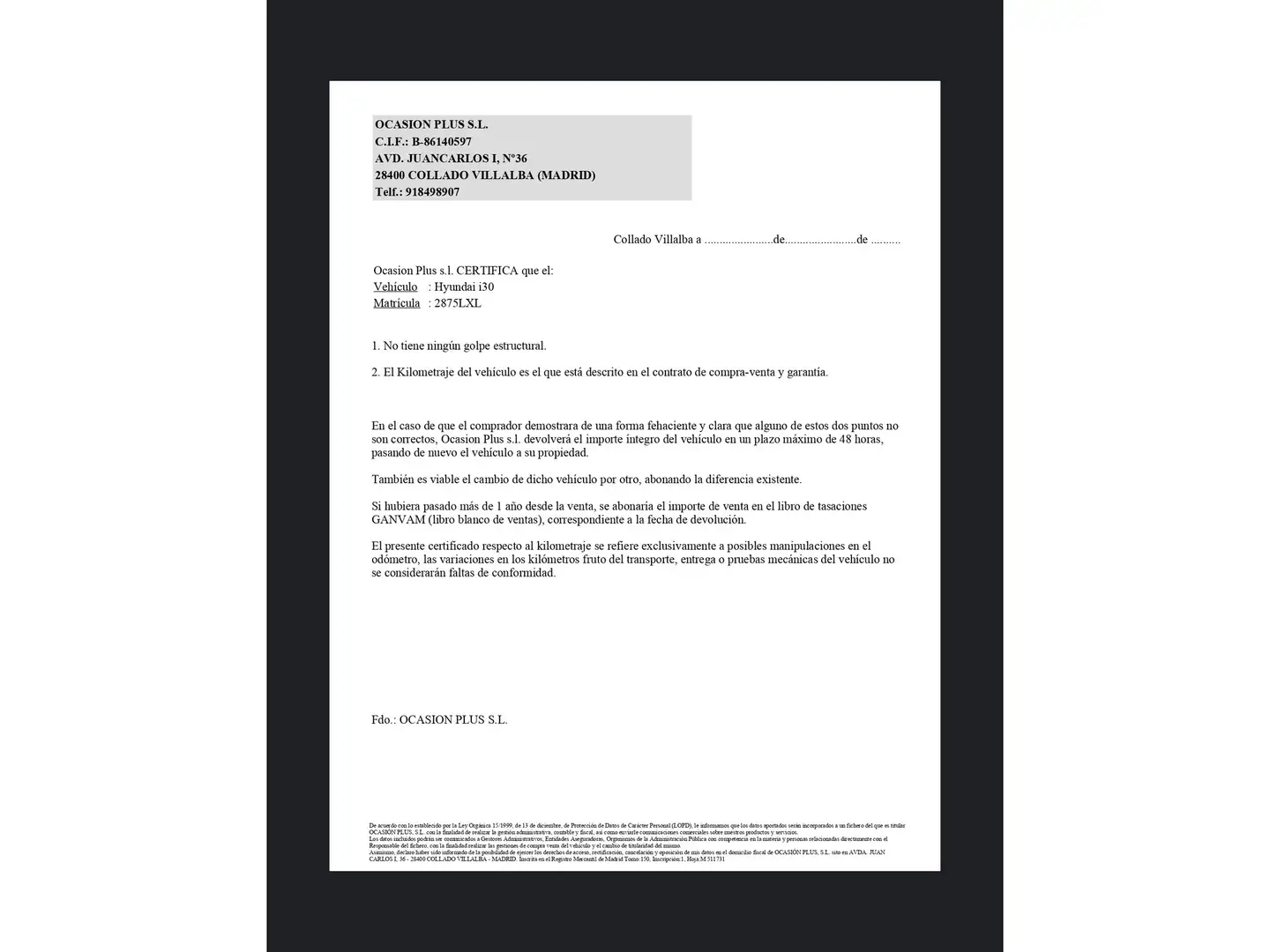 Certificado