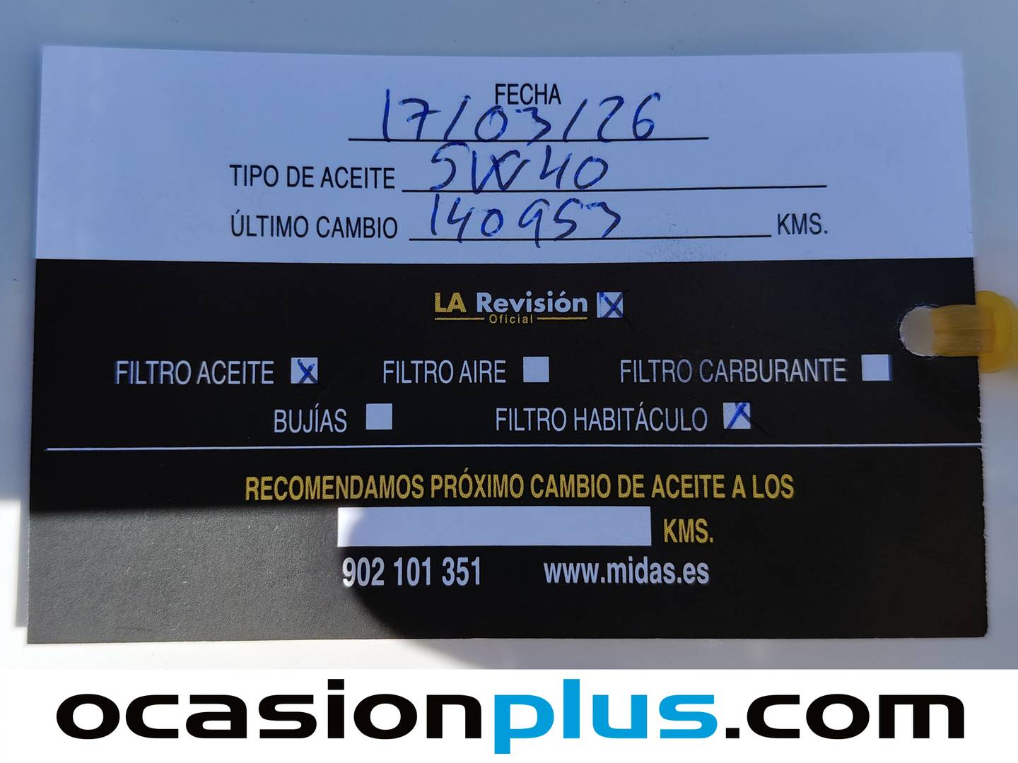 Foto del mantenimiento del Volkswagen Polo Volkswagen Polo Advance 1.2 (60 CV)