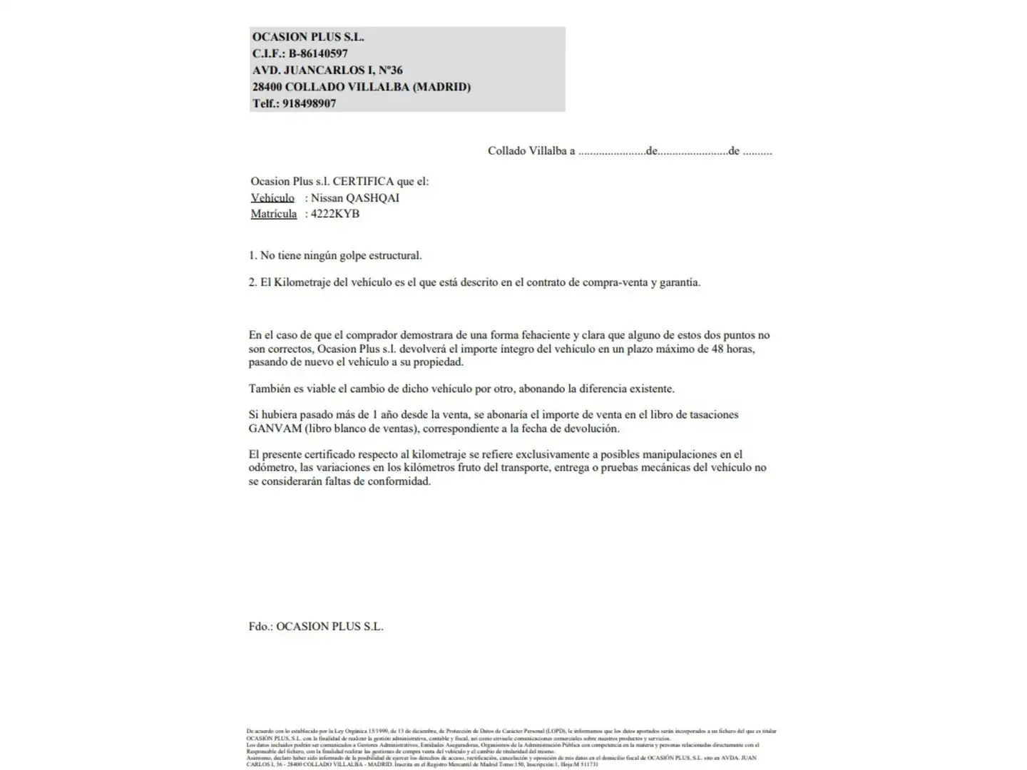 Certificado
