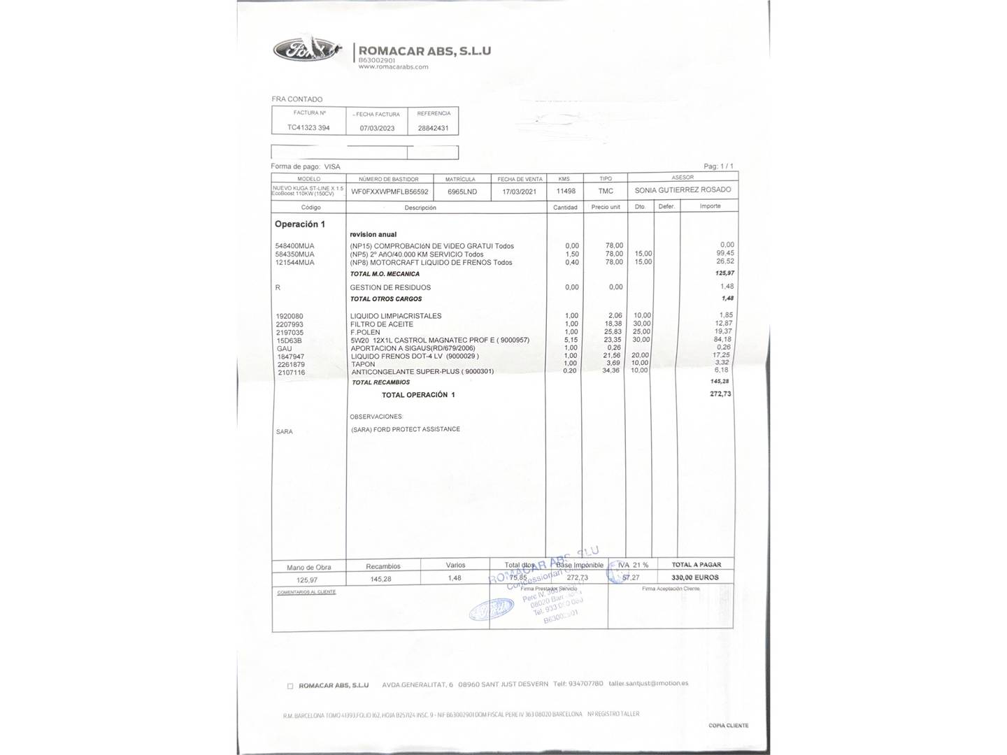 Foto Ford Kuga Ford Kuga 1.5 EcoBoost ST-Line X 4x2 (150 CV)