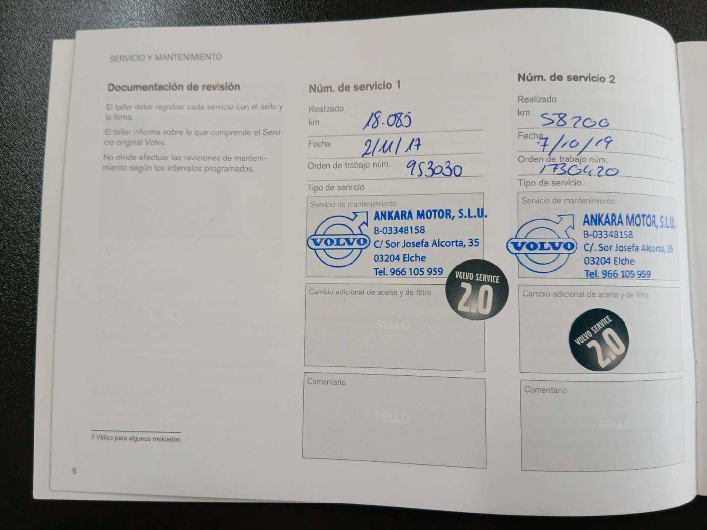 Foto del mantenimiento del Volvo XC90 Volvo XC90 D5 R-Design AWD Auto (235 CV) 7 Plazas