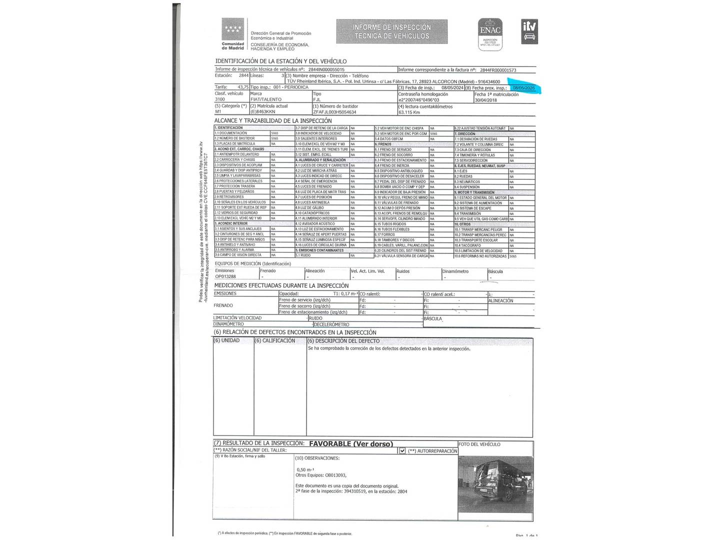 Foto Fiat Talento Fiat Talento Combi 1.6 EcoJet SX Corto  (145 CV) 8 Plazas