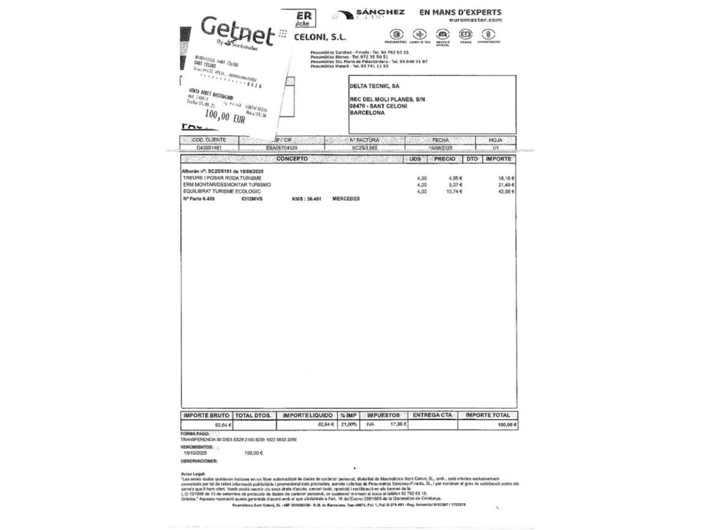 Foto del mantenimiento del Mercedes CLA Mercedes-Benz CLA CLA 250 e Pack AMG (218 CV)