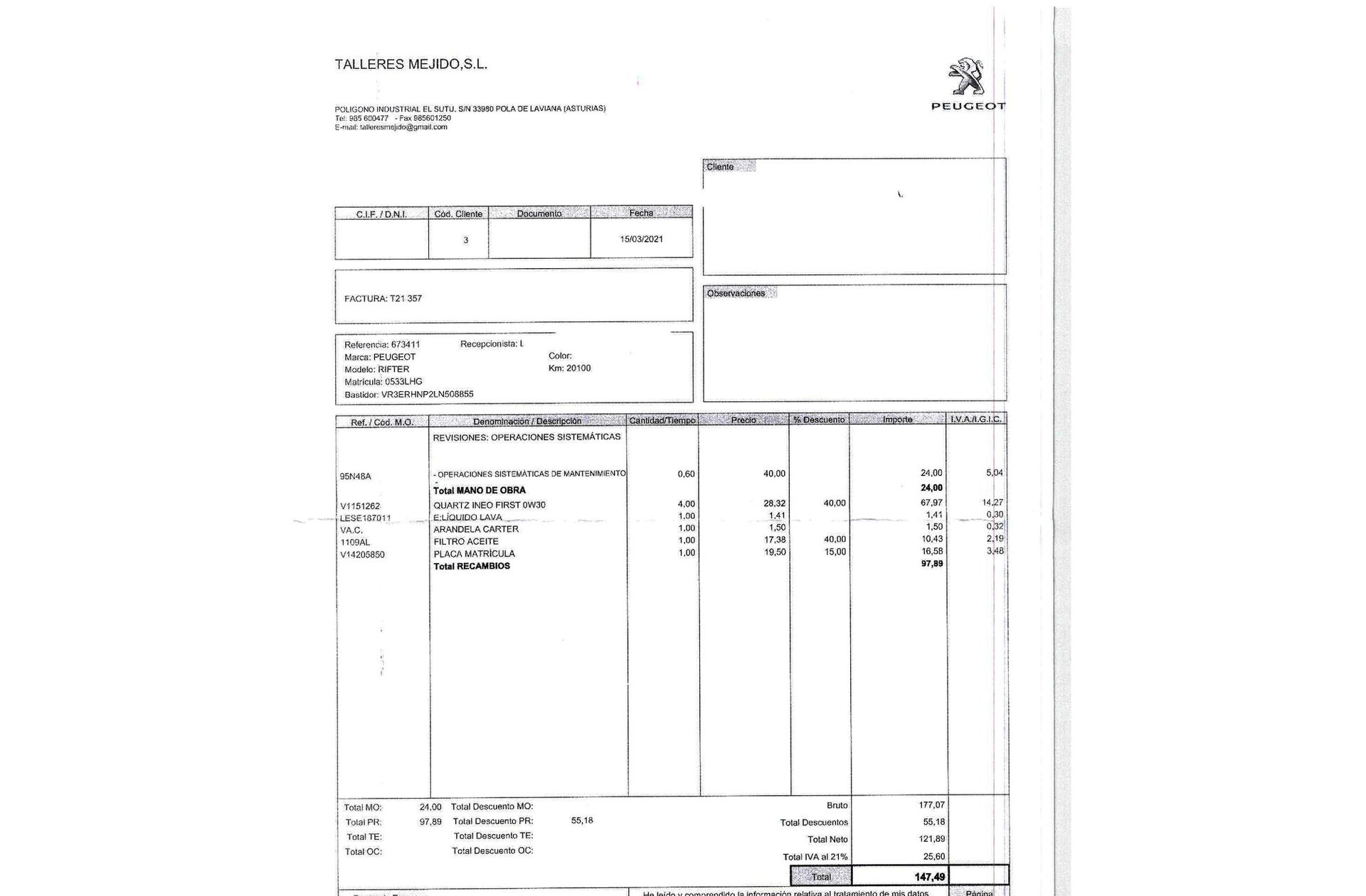 Peugeot Rifter PureTech 110 Active Standard - foto 21