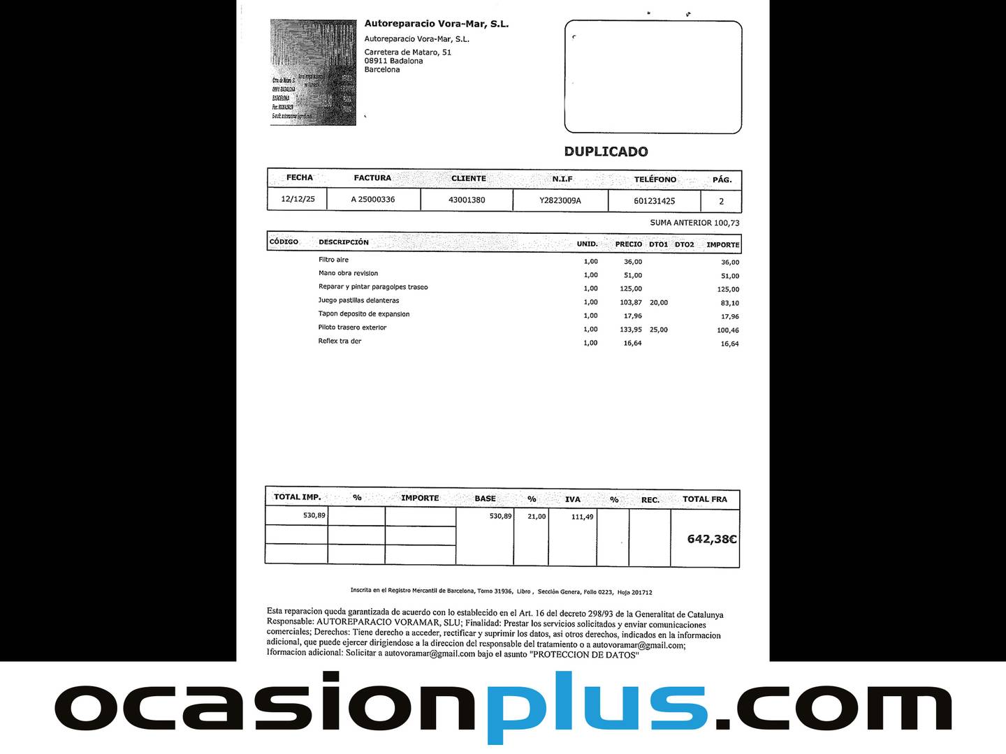 Foto del mantenimiento del Peugeot 5008 Peugeot 5008 2.0 HDI Sport Pack (150 CV)