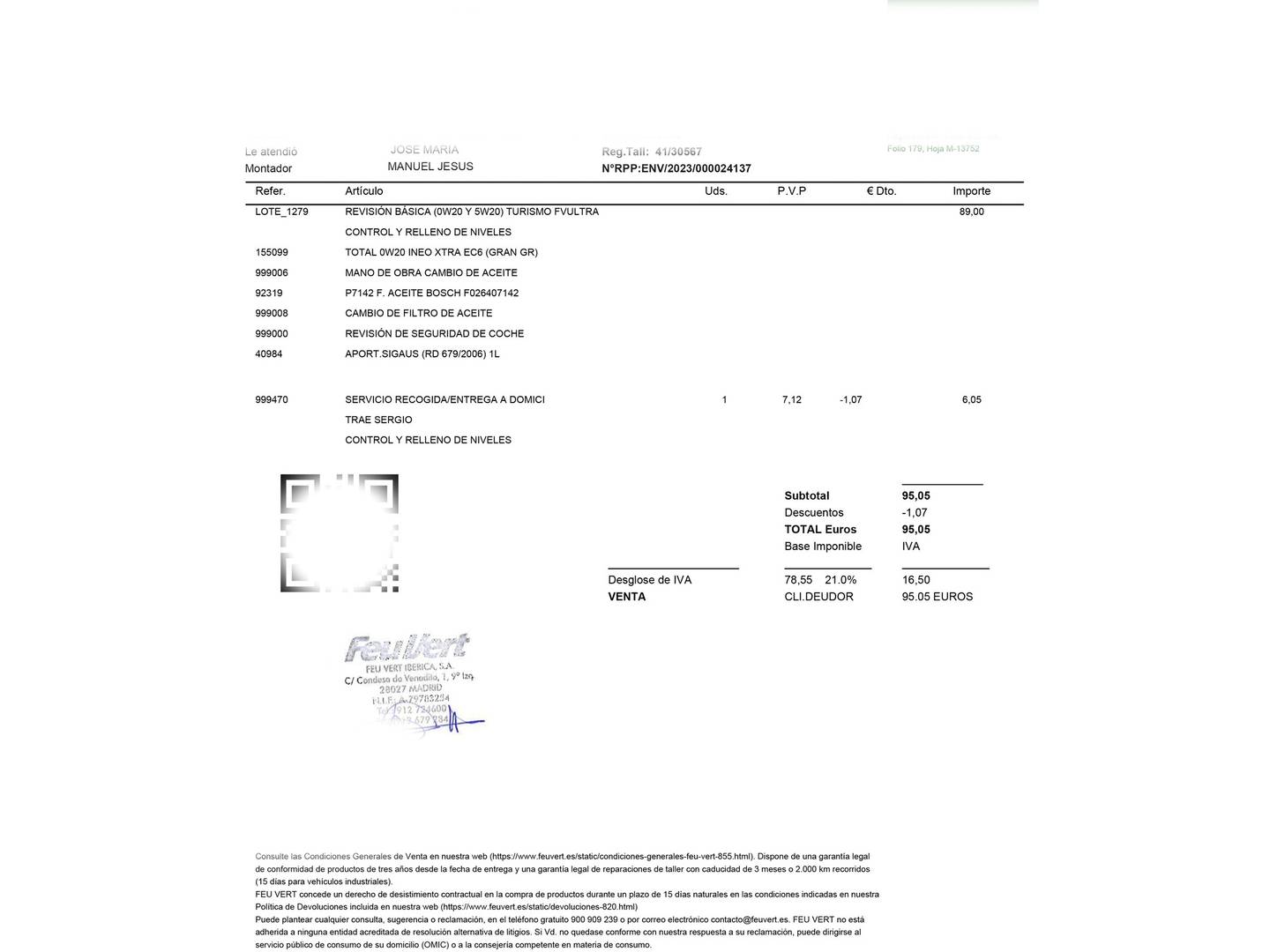 Foto del mantenimiento del Hyundai i20 Hyundai i20 1.0 TGDI 48V Tecno DCT (100 CV)