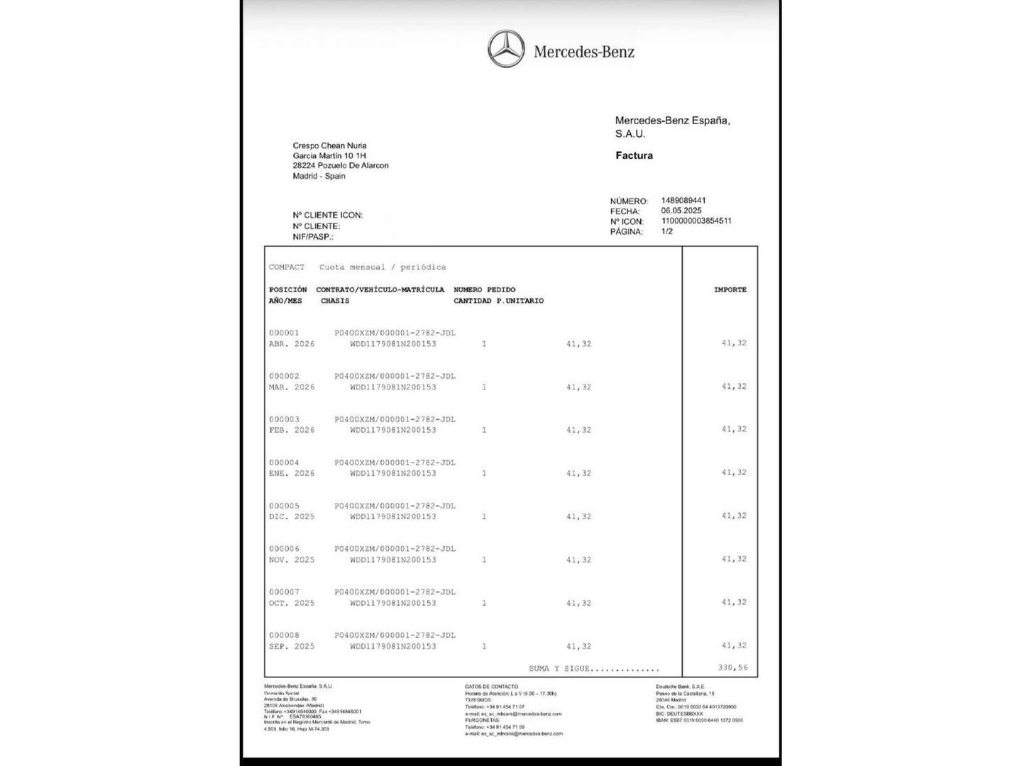 Foto del mantenimiento del Mercedes CLA Mercedes CLA Shooting Brake 200 CDI Urban (136 CV)