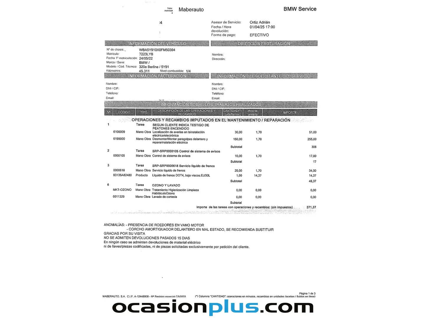 Foto BMW Serie 3 BMW Serie 3 320e (204 CV)