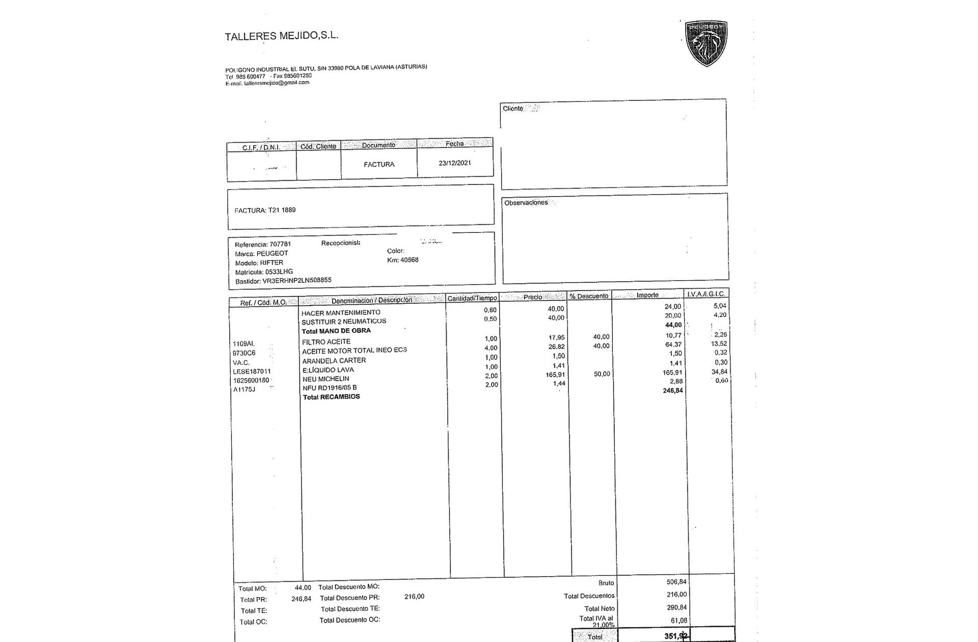 Peugeot Rifter PureTech 110 Active Standard - foto 22