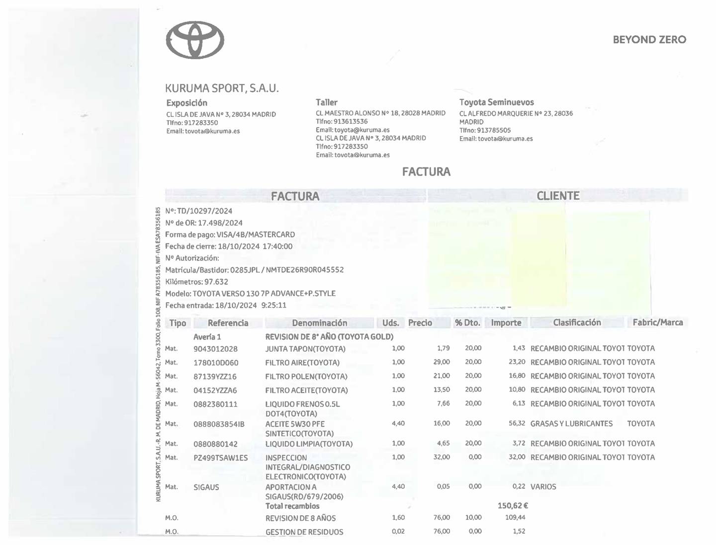 Foto Toyota Verso Toyota Verso 130 Advance (132 CV) 7 Plazas