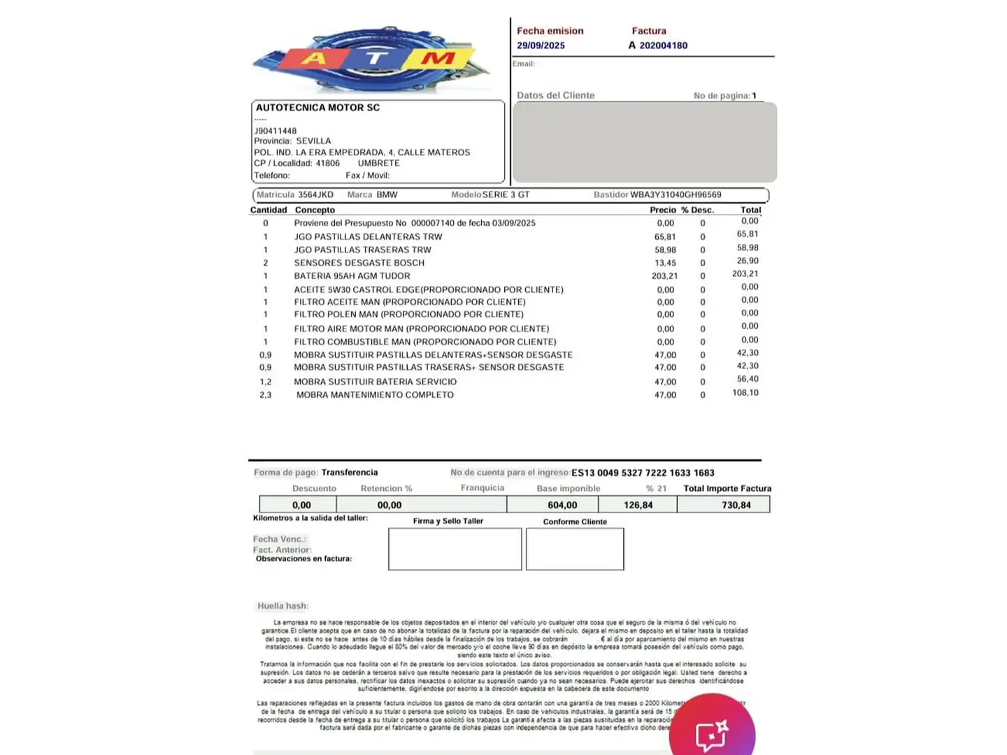 Foto BMW Serie 3 BMW Serie 3 320d Gran Turismo (184 CV)