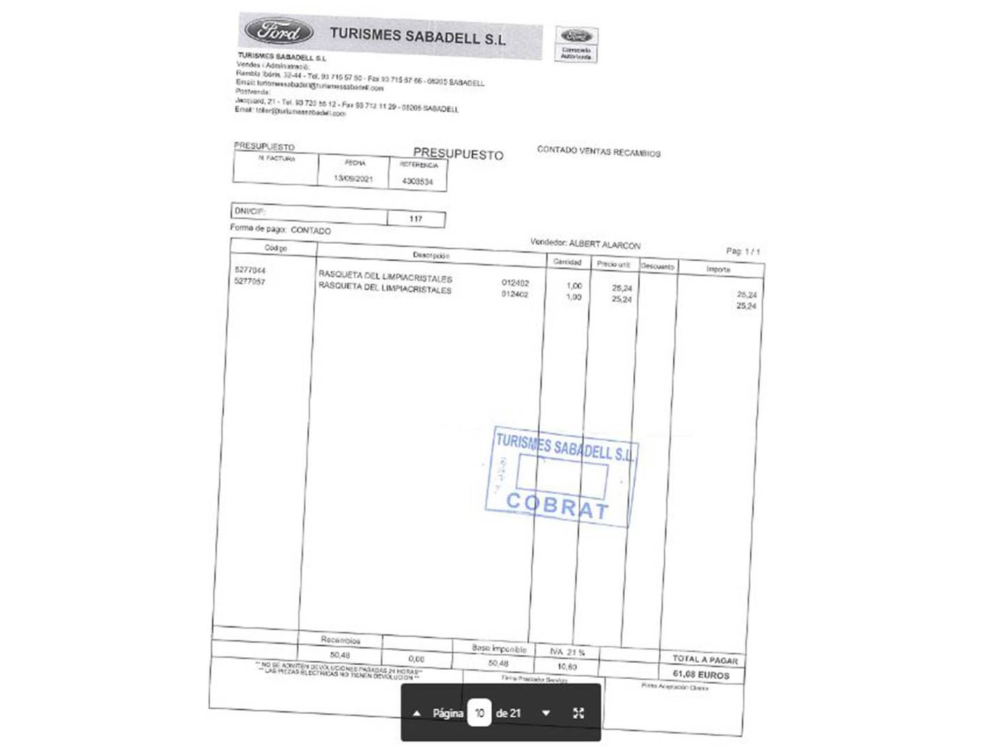 Foto del mantenimiento del Ford Mustang Ford Mustang 2.3 EcoBoost Mustang (Fastback) (314 CV)