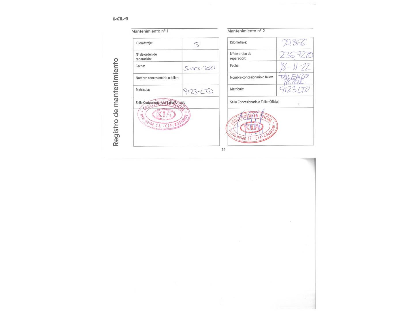 Foto del mantenimiento del KIA Ceed KIA Ceed 1.6 MHEV Tech DCT (136 CV)