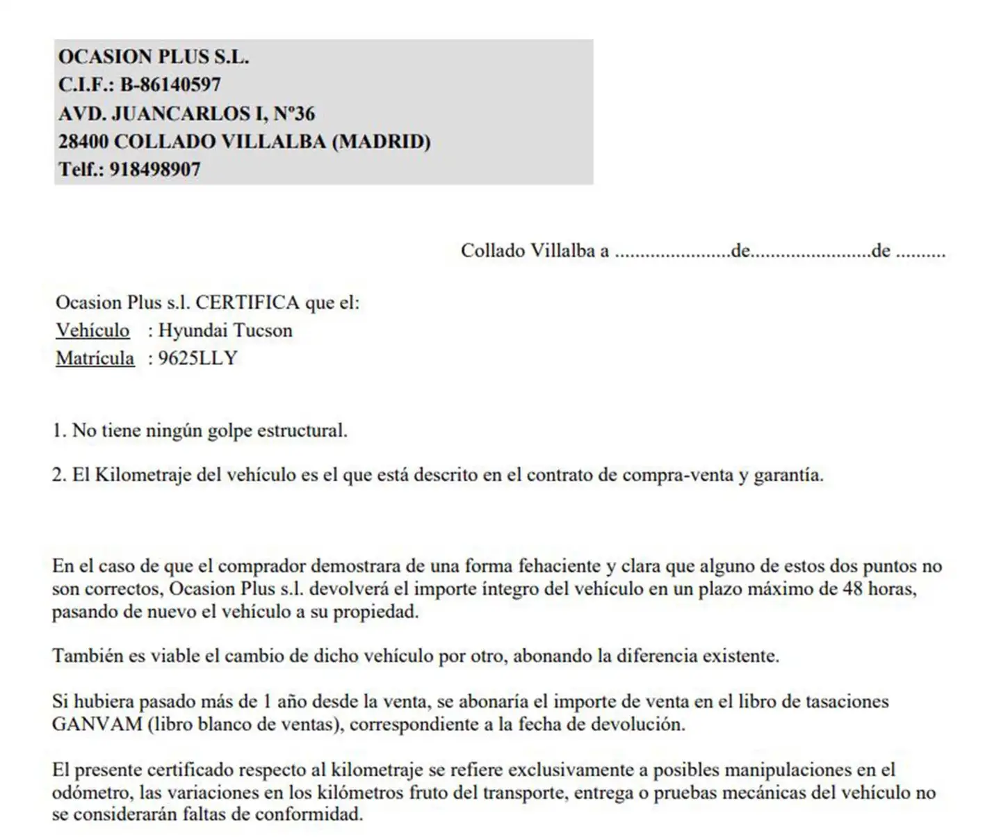 Certificado