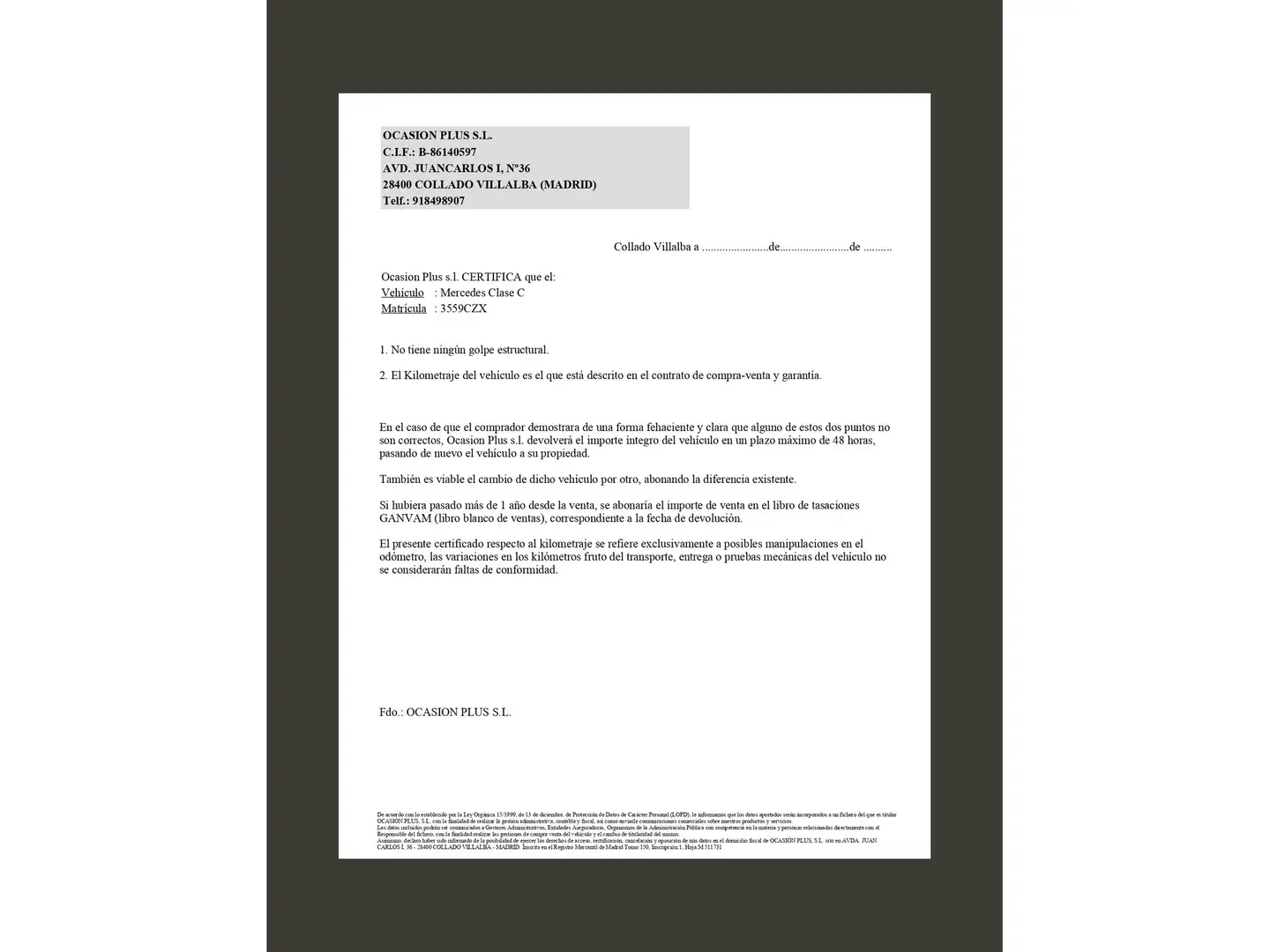 Certificado