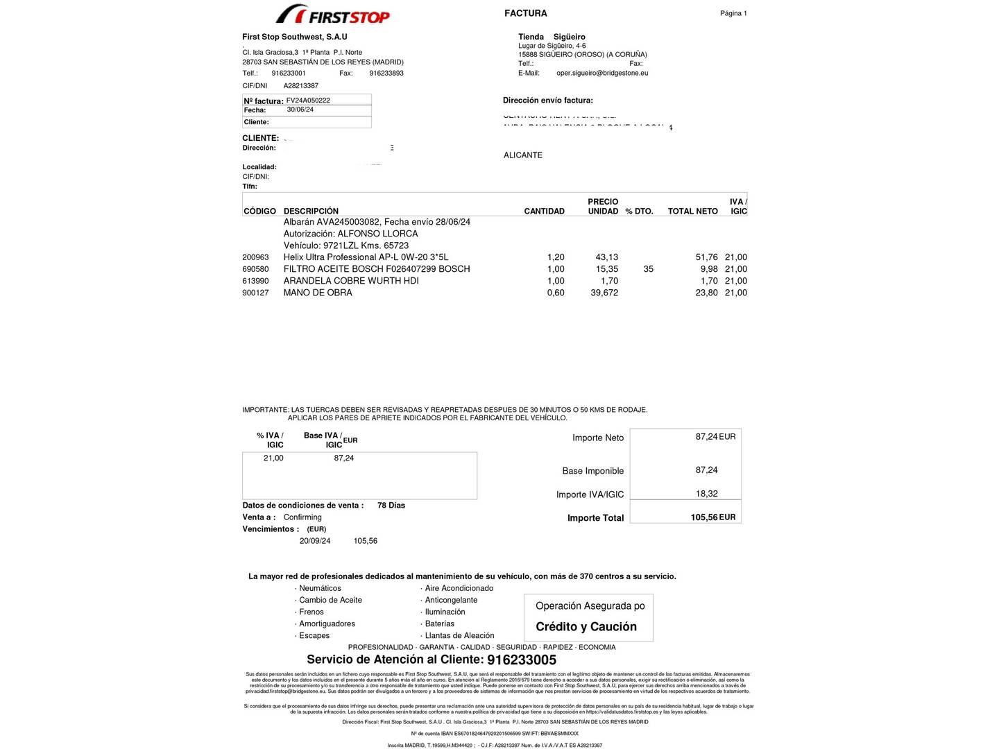 Foto del mantenimiento del Ford Kuga Ford Kuga 1.5 EcoBlue ST-Line (120 CV)