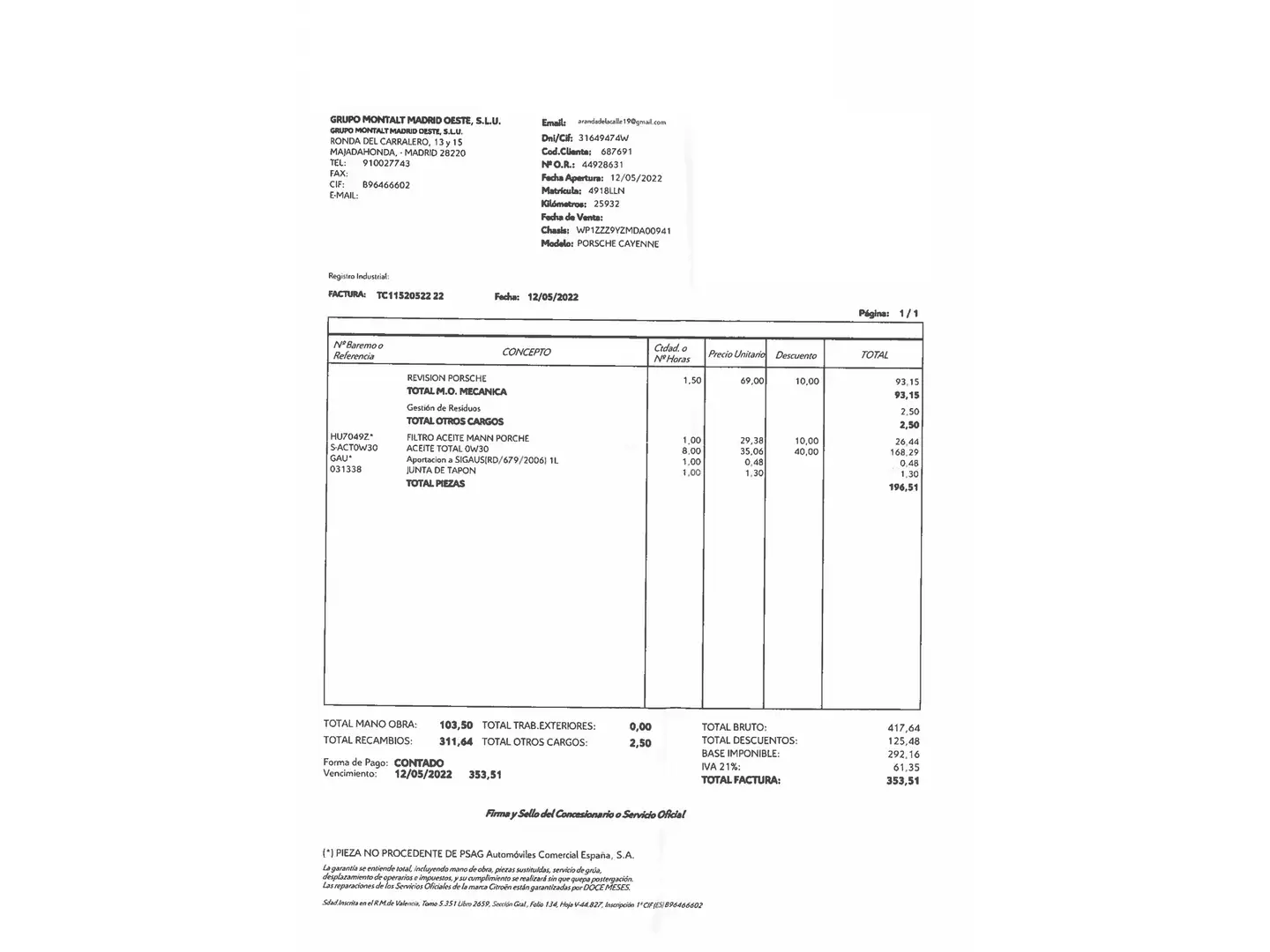 Foto Porsche Cayenne Porsche Cayenne (340 CV)