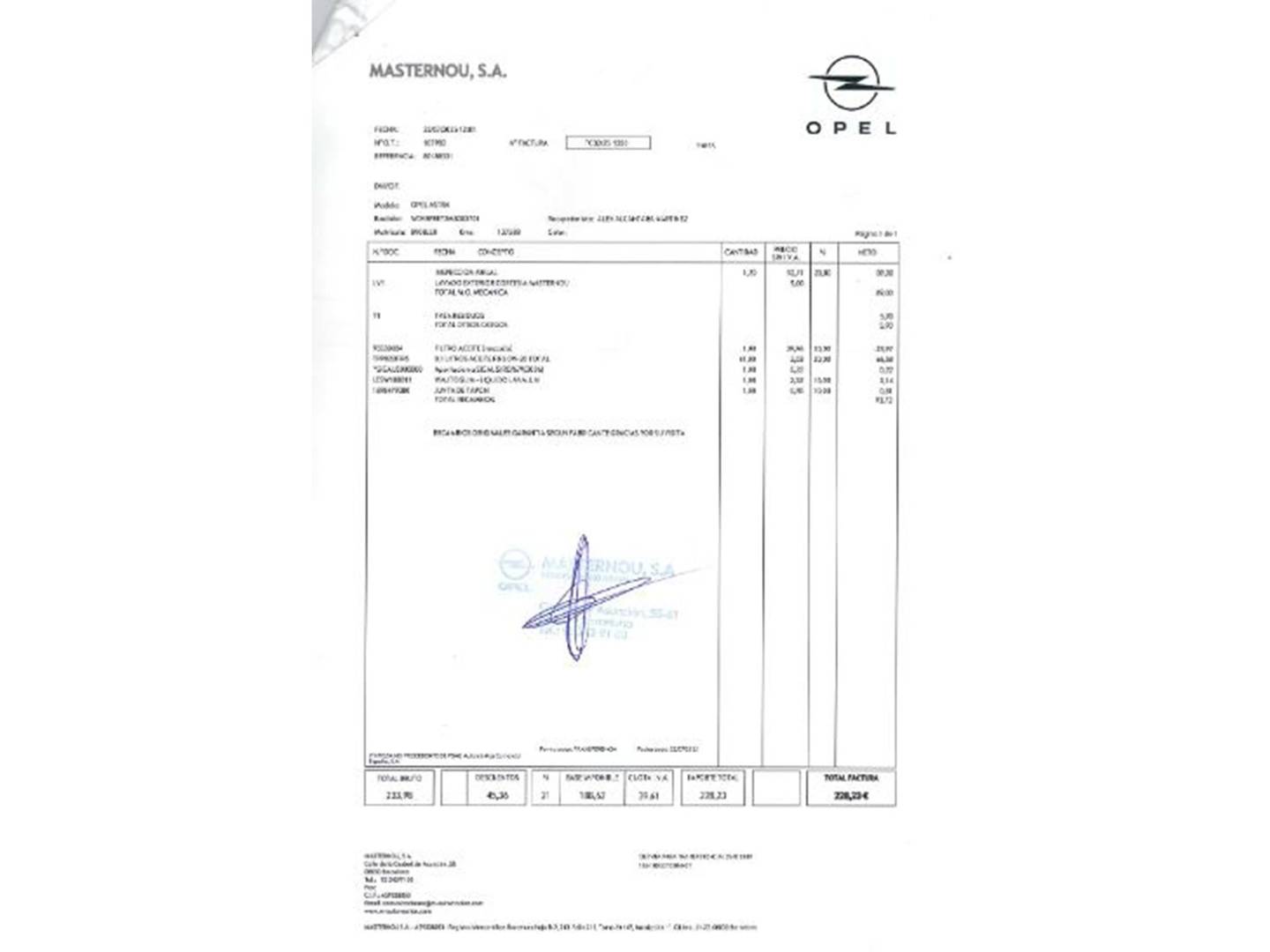 Foto del mantenimiento del Opel Astra Opel Astra 1.4T SHT S/S Business Elegance CVT (145 CV)