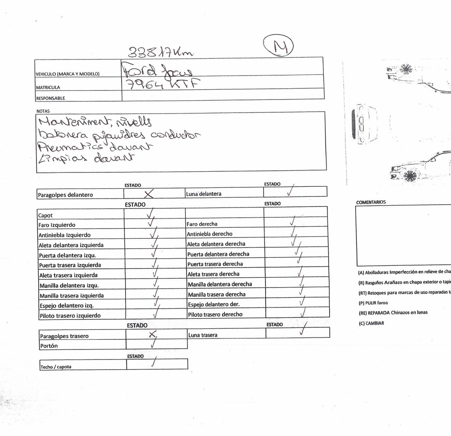 Foto del mantenimiento del Ford Focus Ford Focus 1.0 Ecoboost S&S ST-Line (125 CV)