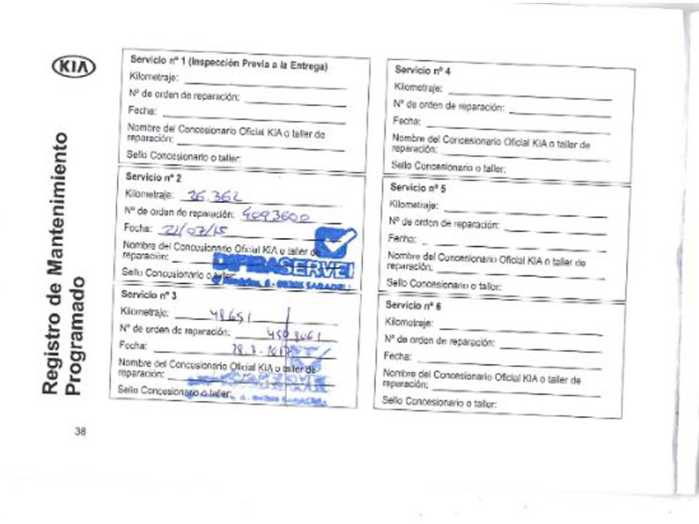 Foto del mantenimiento del KIA Sportage Kia Sportage 1.7 CRDI VGT Drive 4x2 (115 CV)