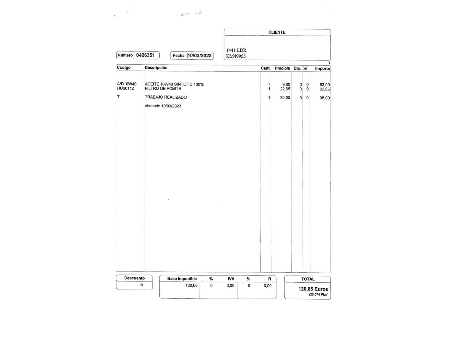 Foto del mantenimiento del Nissan QASHQAI Nissan Qashqai dCi 150 Tekna+  (150 CV)