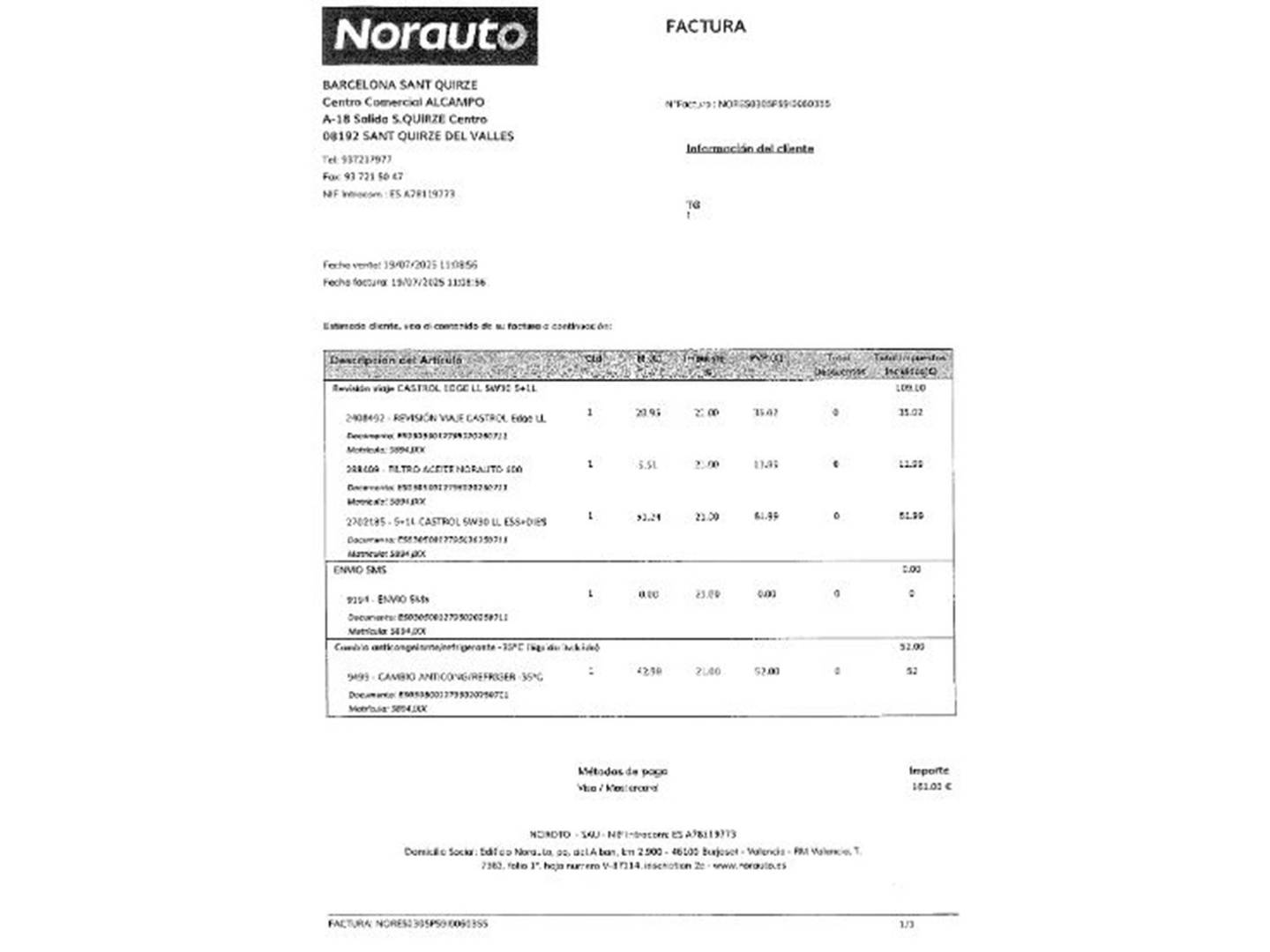 Foto del mantenimiento del Citroën C4 Cactus Citroen C4 Cactus PureTech 110 S&S Feel (110 CV)