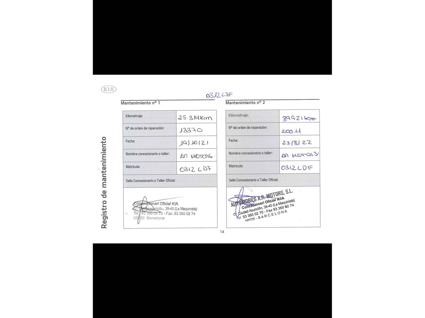 Foto del mantenimiento del KIA Stonic KIA Stonic 1.0 T-GDi Tech DCT (120 CV)