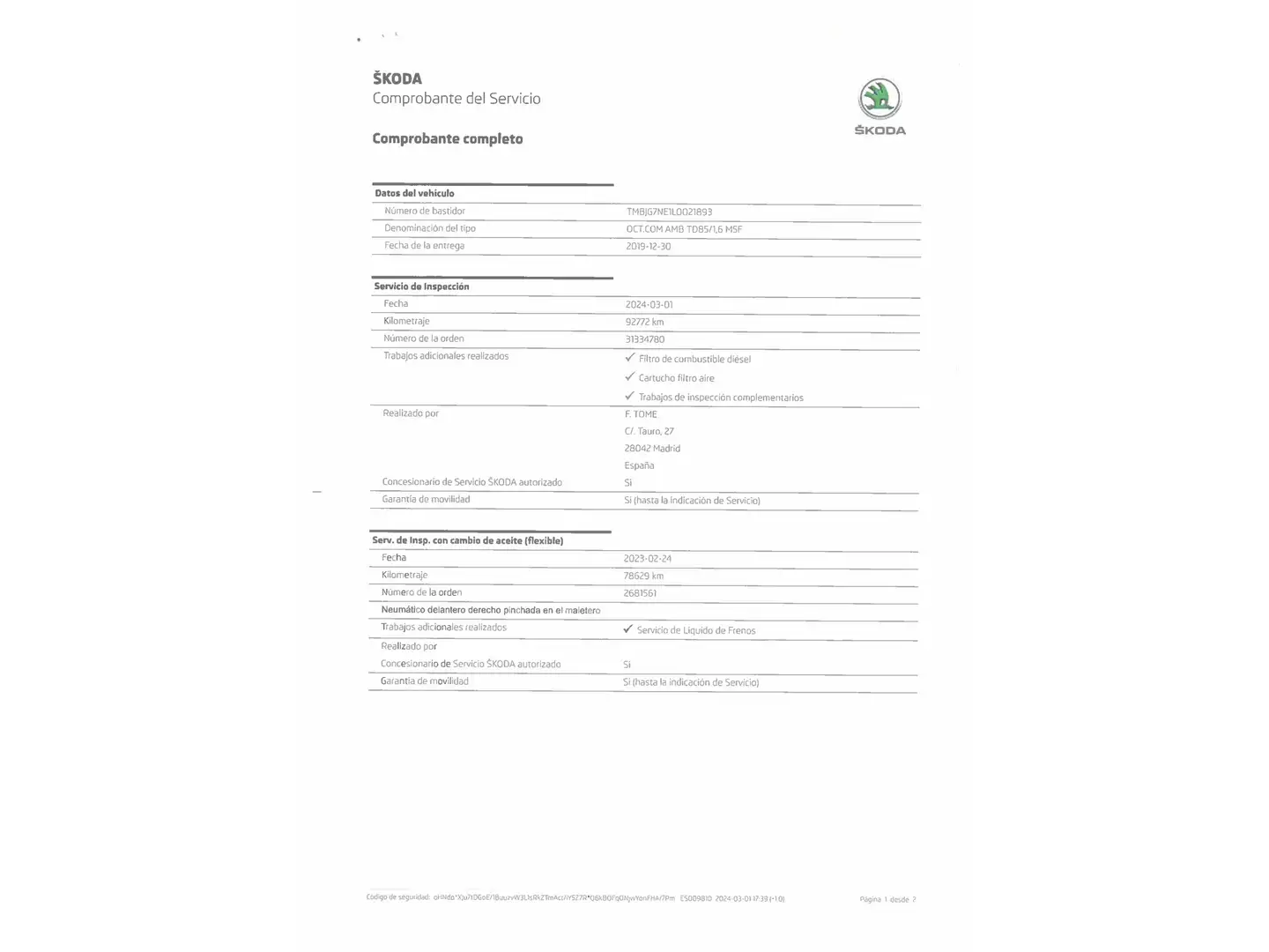 Foto Skoda Octavia Skoda Octavia Combi 1.6 TDI CR Ambition (115 CV)