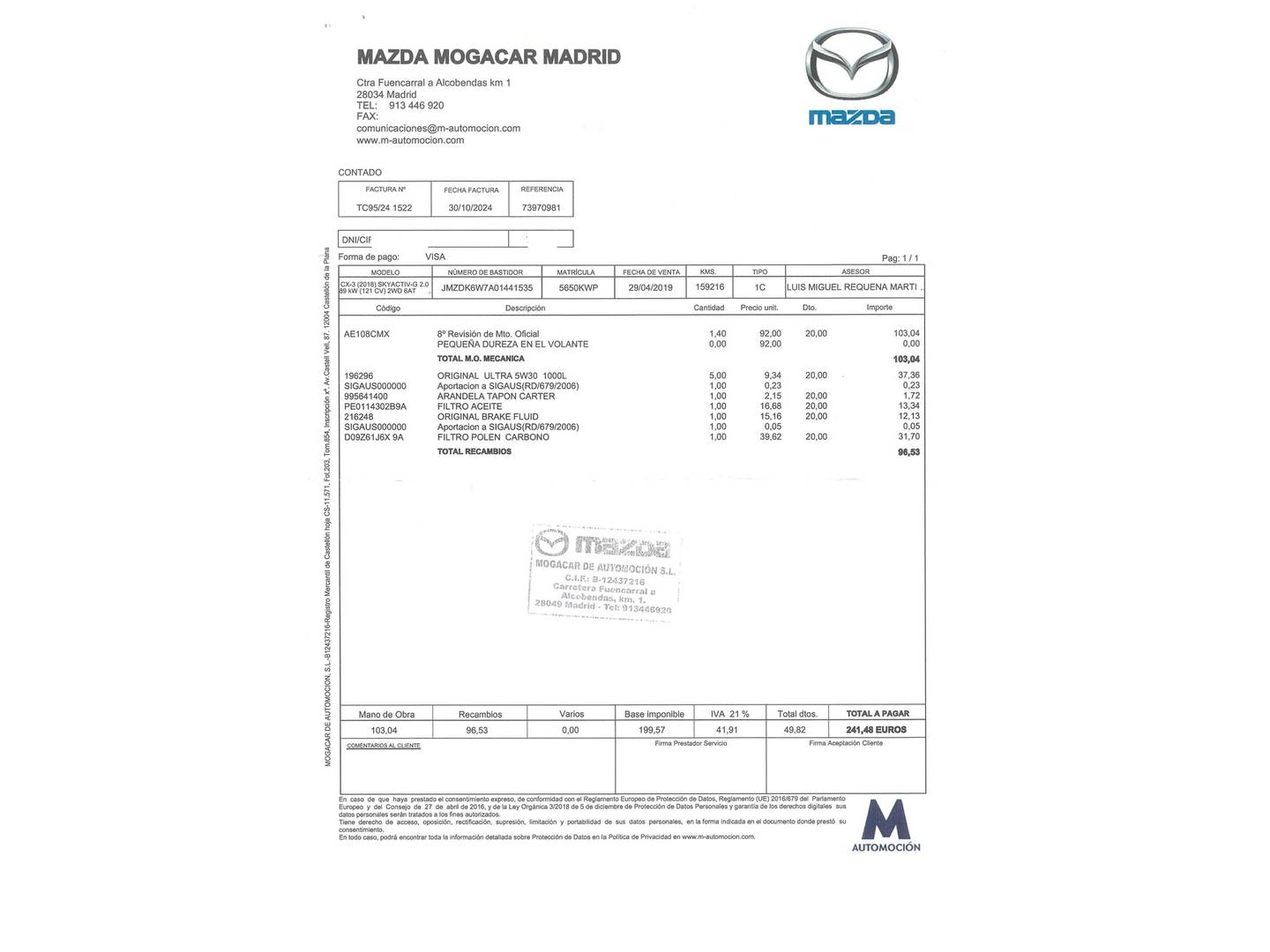 Foto Mazda CX-3 Mazda CX-3 2.0 G Zenith White 2WD AT (121 CV)