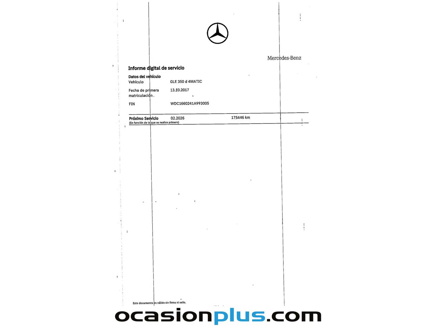 Foto del mantenimiento del Mercedes Clase GLE Mercedes GLE 350 d 4Matic (258 CV) Pack AMG