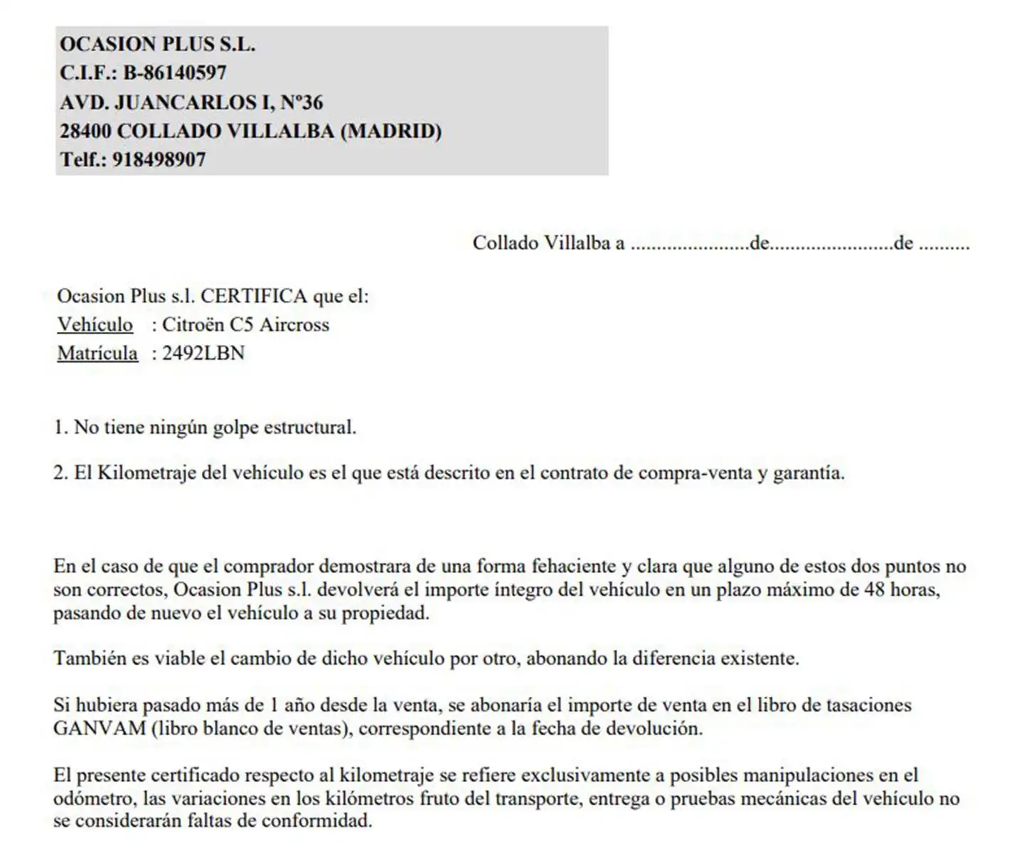 Certificado