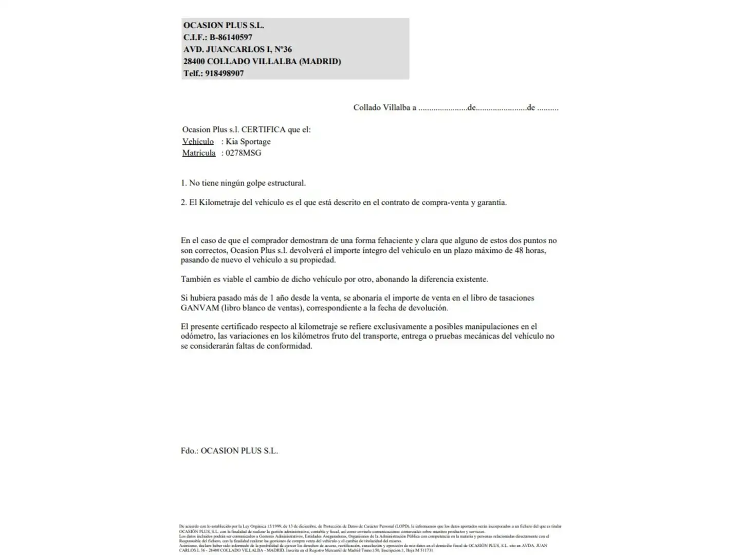 Certificado