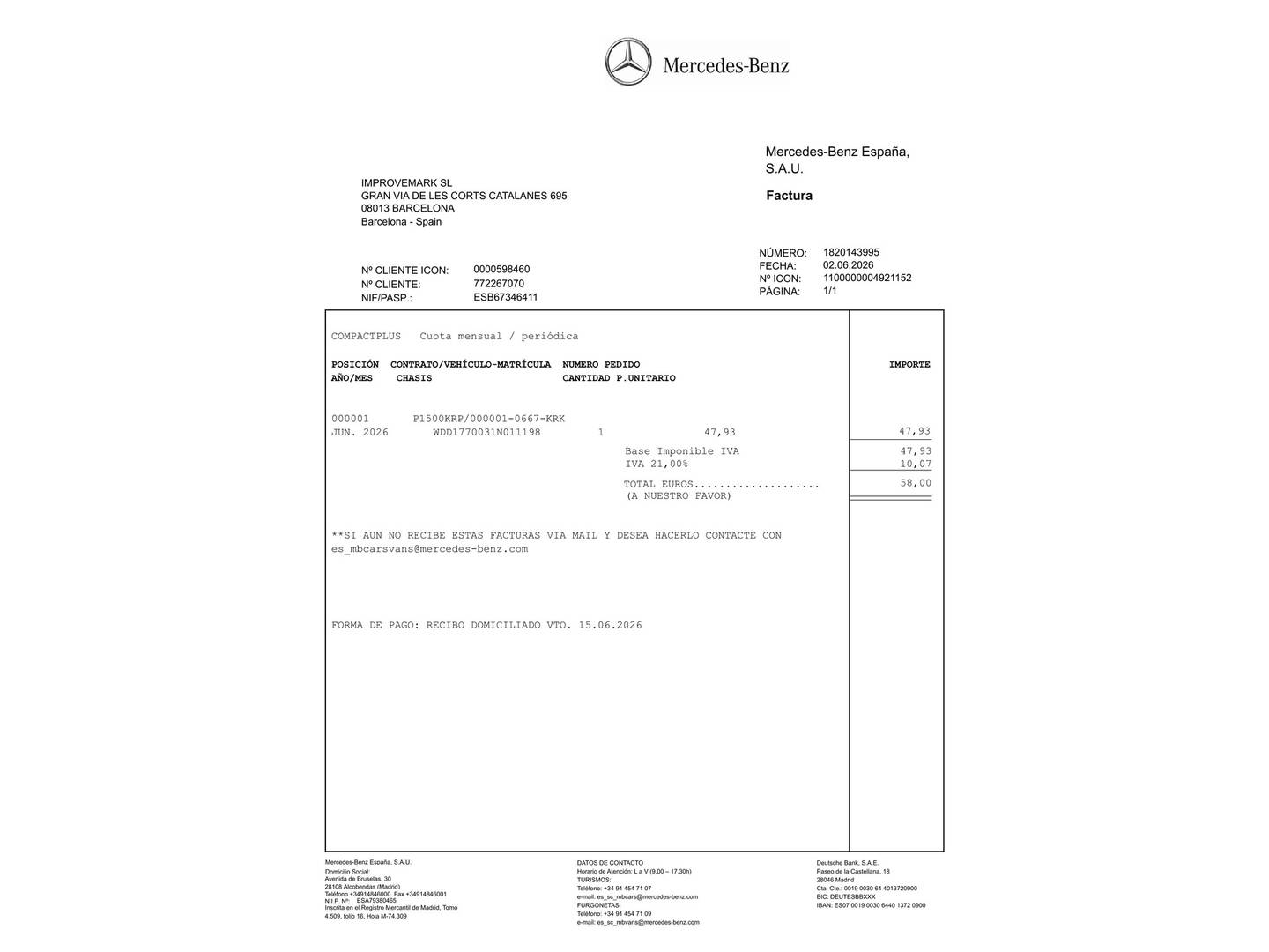 Foto del mantenimiento del Mercedes Clase A Mercedes Clase A 180 d (116 CV)