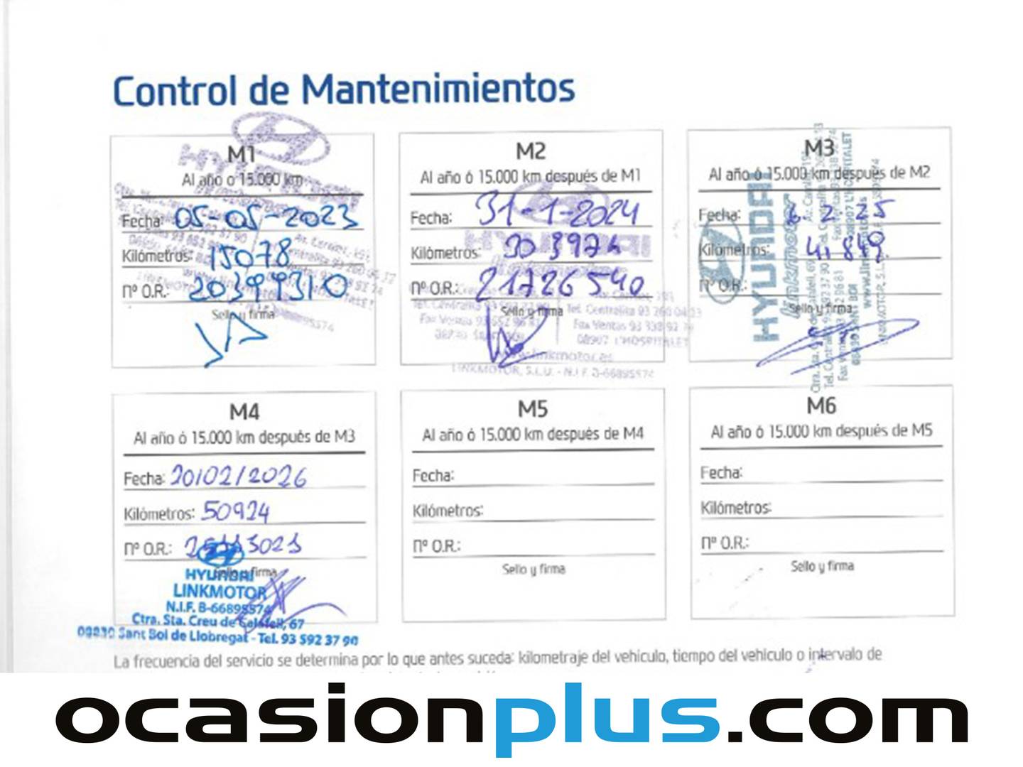 Foto del mantenimiento del Hyundai i30 Hyundai i30 1.5 TGDI 48V N-Line (160 CV)