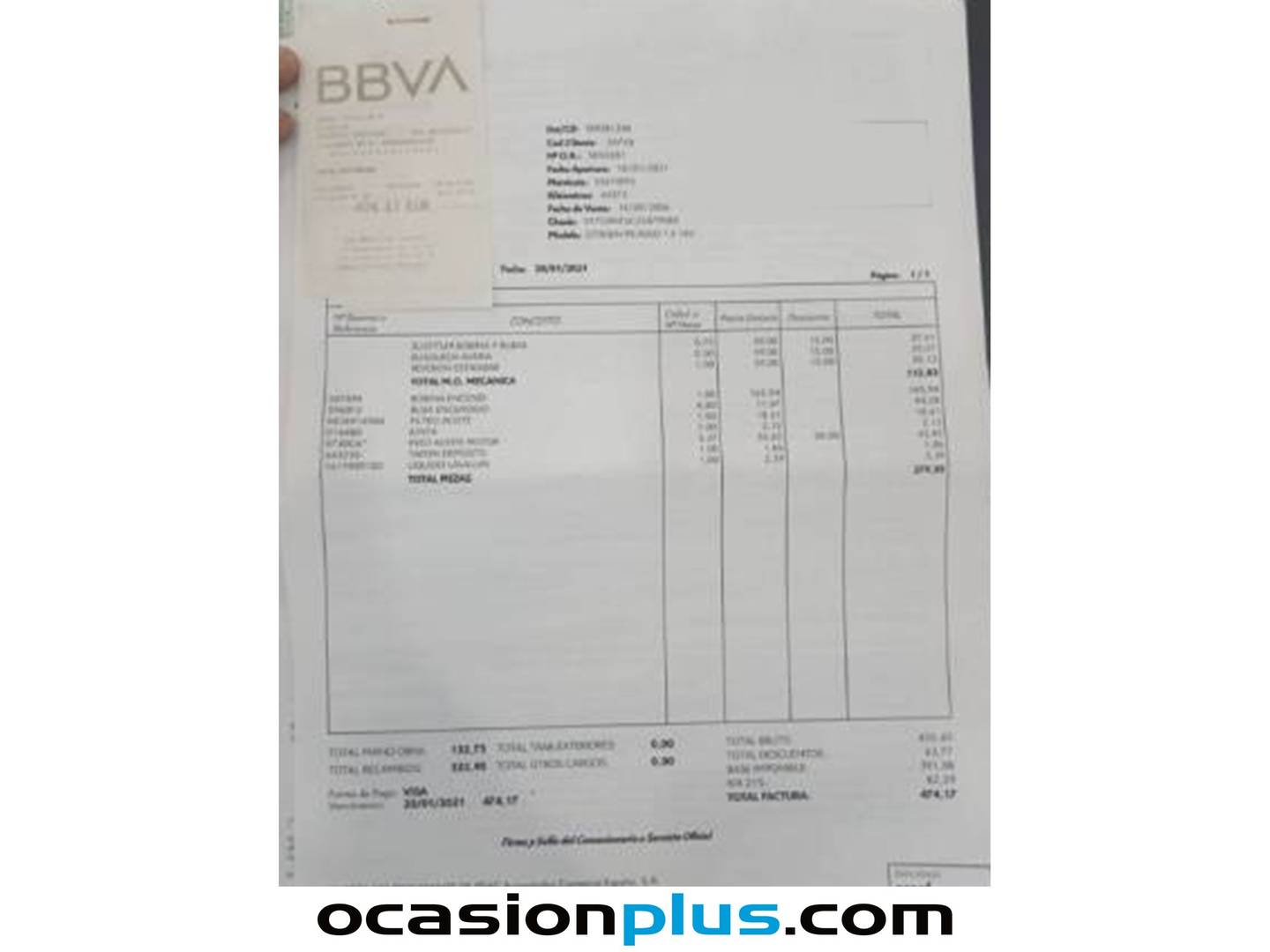 Foto del mantenimiento del Citroën Xsara Picasso Citroën Xsara Picasso 1.6i Exclusive (110 CV)