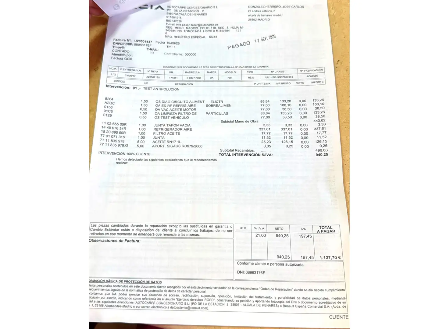 Foto Dacia Duster Dacia Duster dCi 110 SL Blackshadow 4x4 2017 (110 CV)