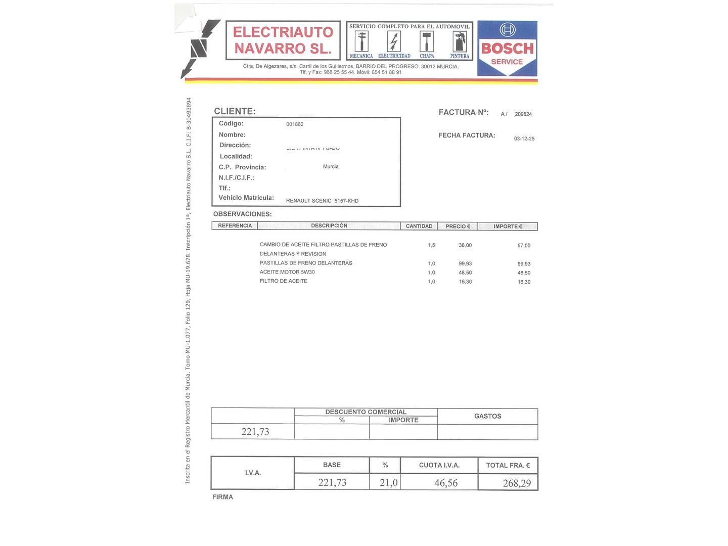 Foto del mantenimiento del Renault Grand Scénic Renault Grand Scenic Zen Energy dCi (130 CV) 7 Plazas