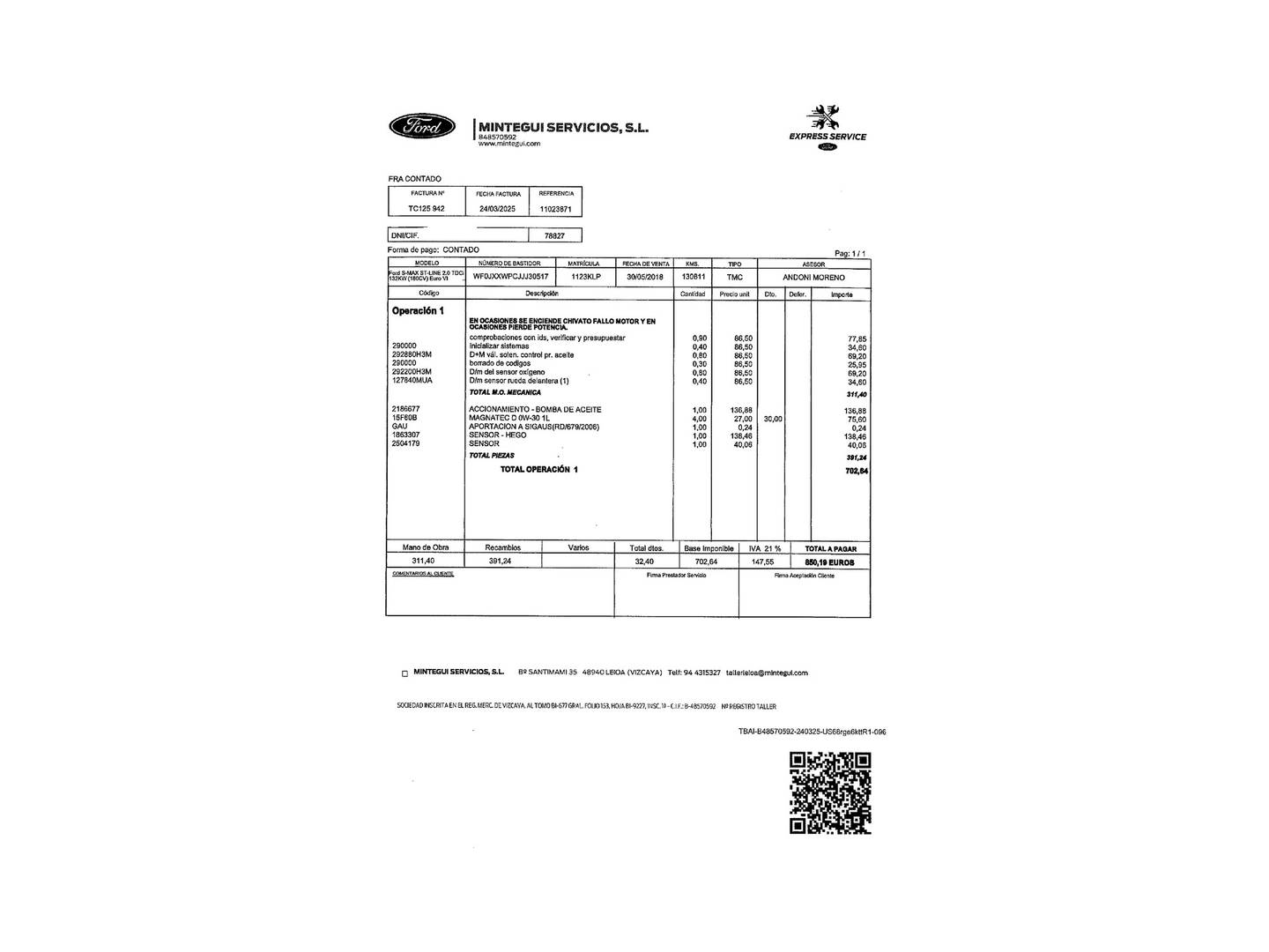 Foto Ford S-MAX Ford S-Max 2.0 TDCI ST-Line PowerShift  (180 CV) 7 Plazas