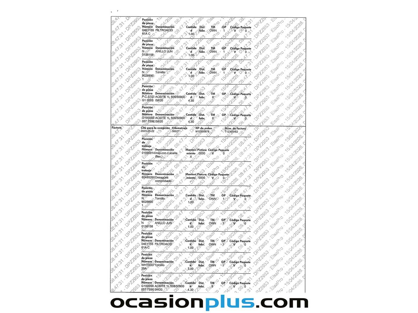 Foto del mantenimiento del Cupra Formentor Cupra Formentor 1.5 TSI DSG (150 CV)