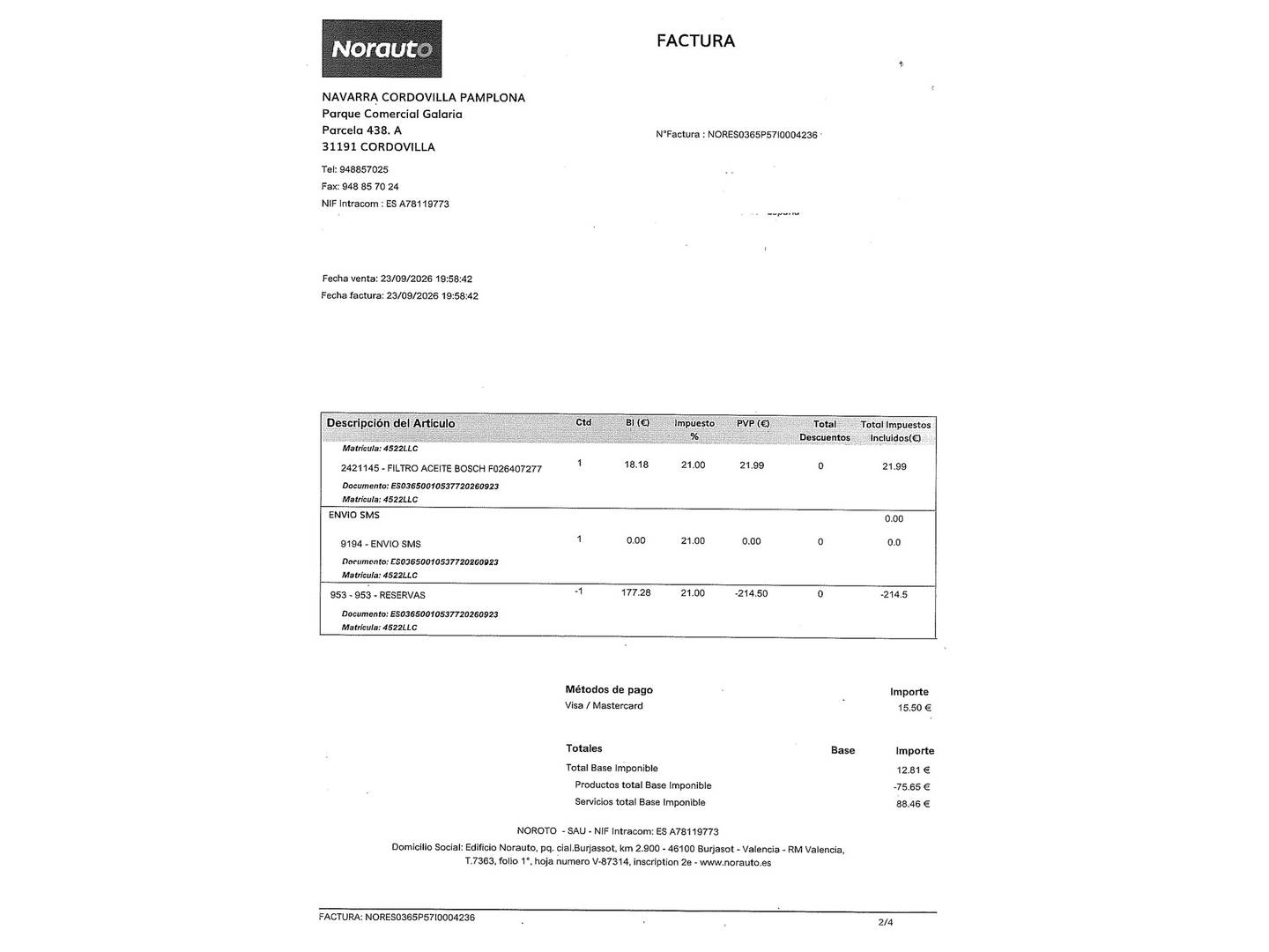 Foto del mantenimiento del BMW X1 BMW X1 sDrive18d (150 CV)