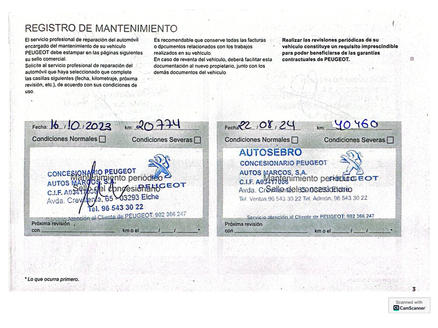 Foto del mantenimiento del Peugeot 2008 Peugeot 2008 PureTech 130 S&S Allure Pack EAT8 (130 CV)