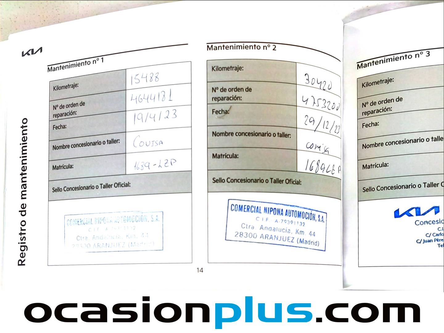Foto del mantenimiento del KIA Sportage KIA Sportage 1.6 T-GDi Drive 4x2 (150 CV)