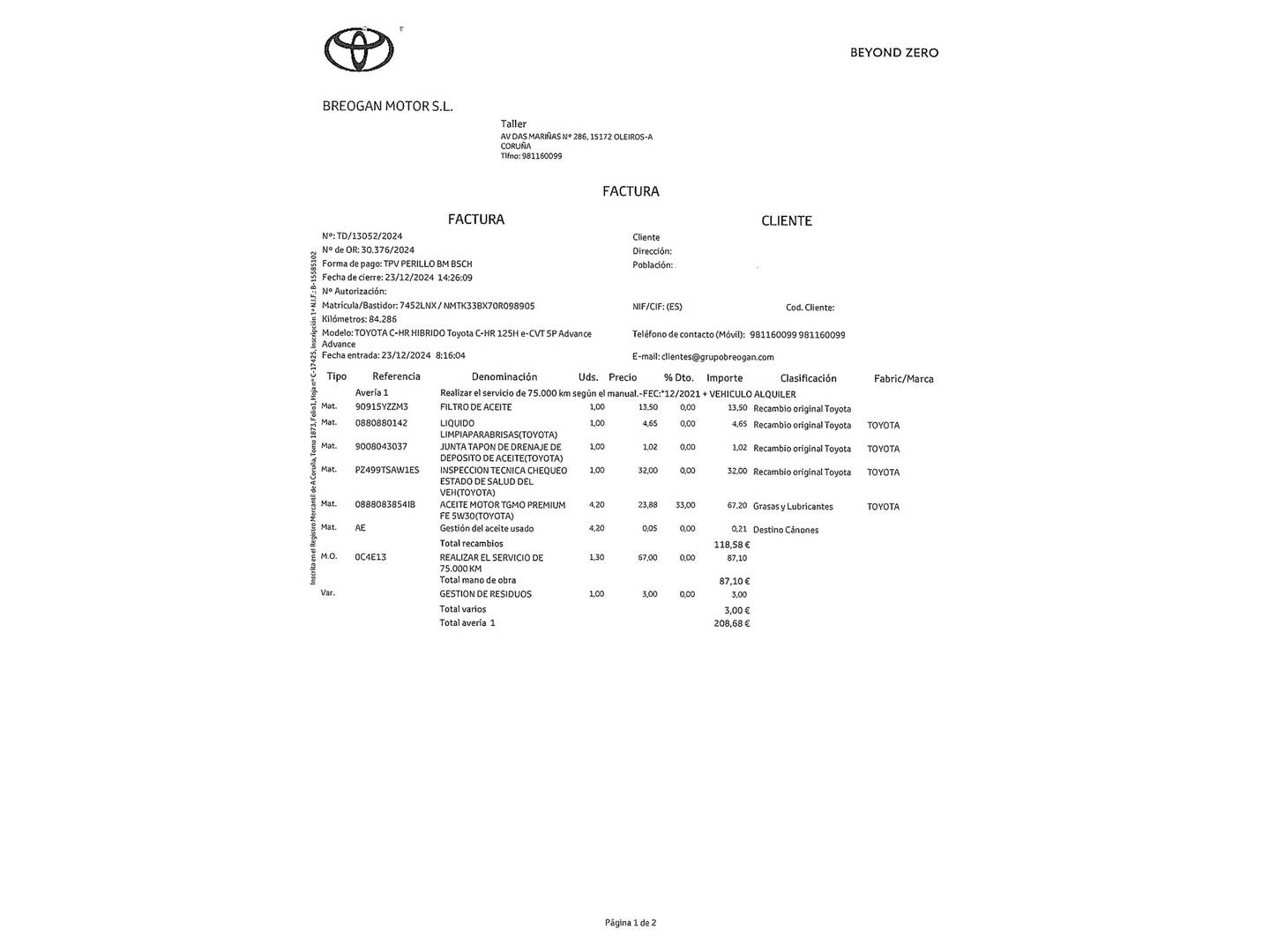 Toyota C-HR Toyota C-HR 1.8 125H Advance (122 CV) automático